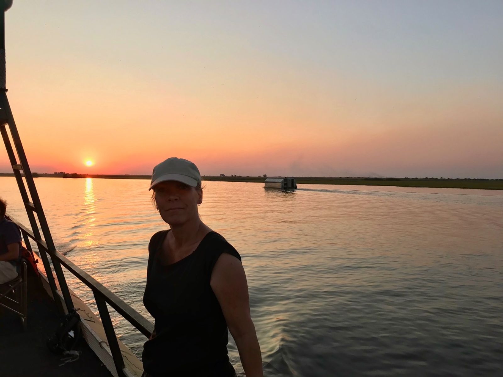 Foto medewerker Irene H, Botswana Okavango Delta zonsondergang