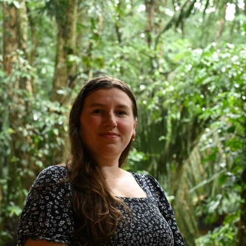Uitgelichte foto medewerker , Wieke, in de jungle in Costa Rica