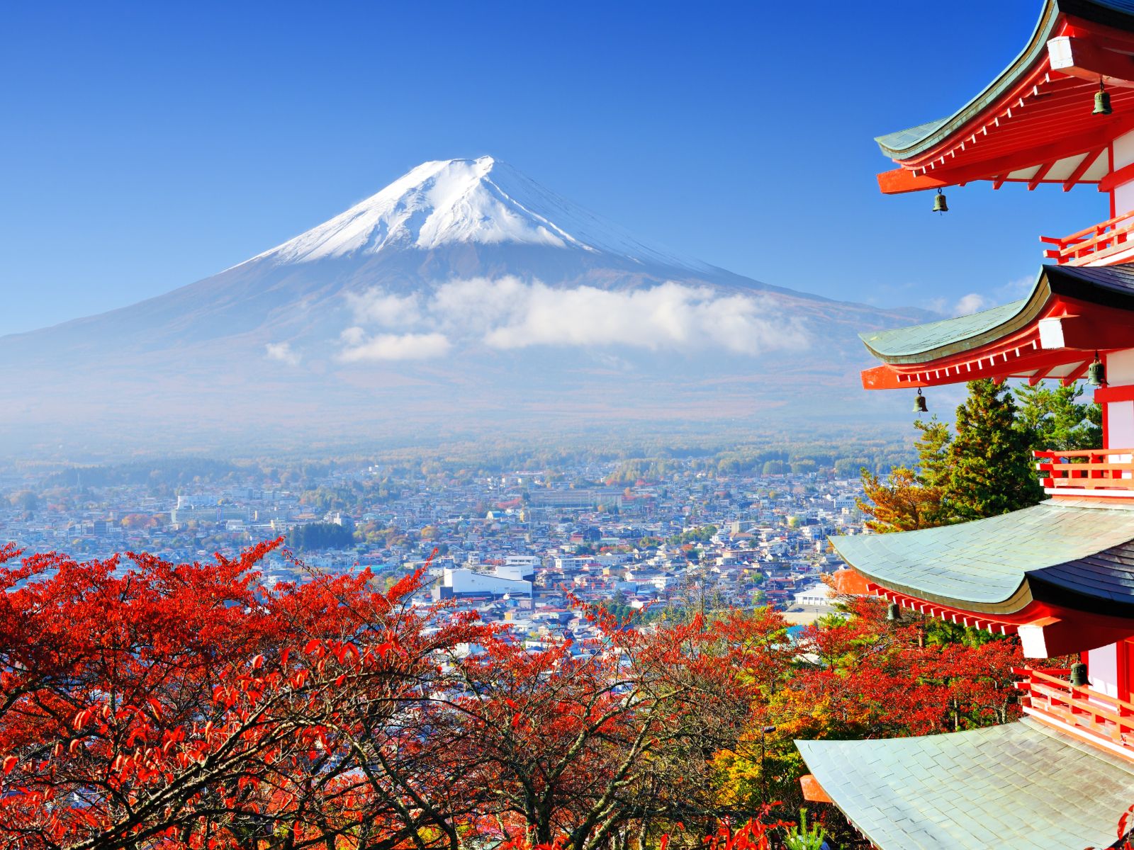 Rondreis Japan Mount Fuji met herfstkleuren