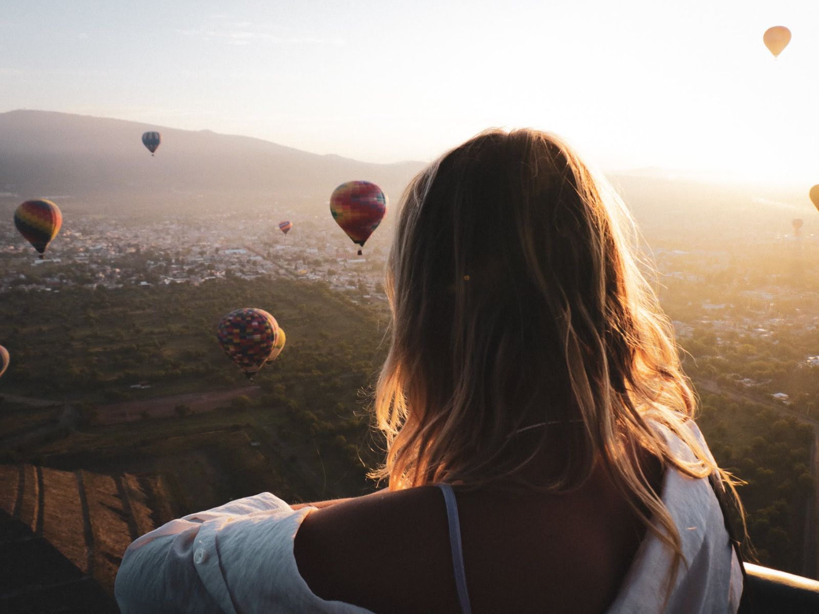 Foto medewerker Eva, Teotihucan Luchtballon