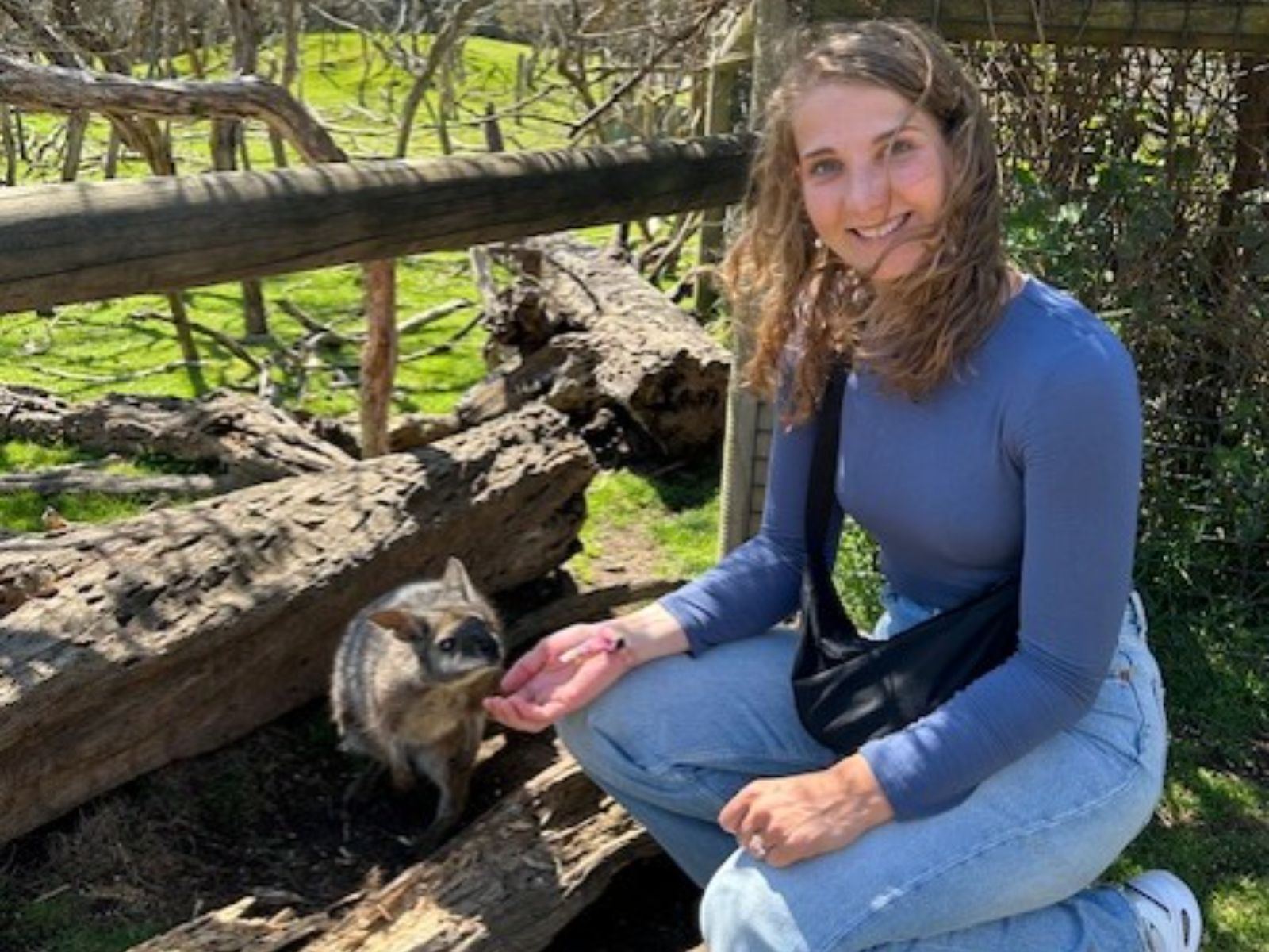 Foto medewerker Famke, met Wallaby