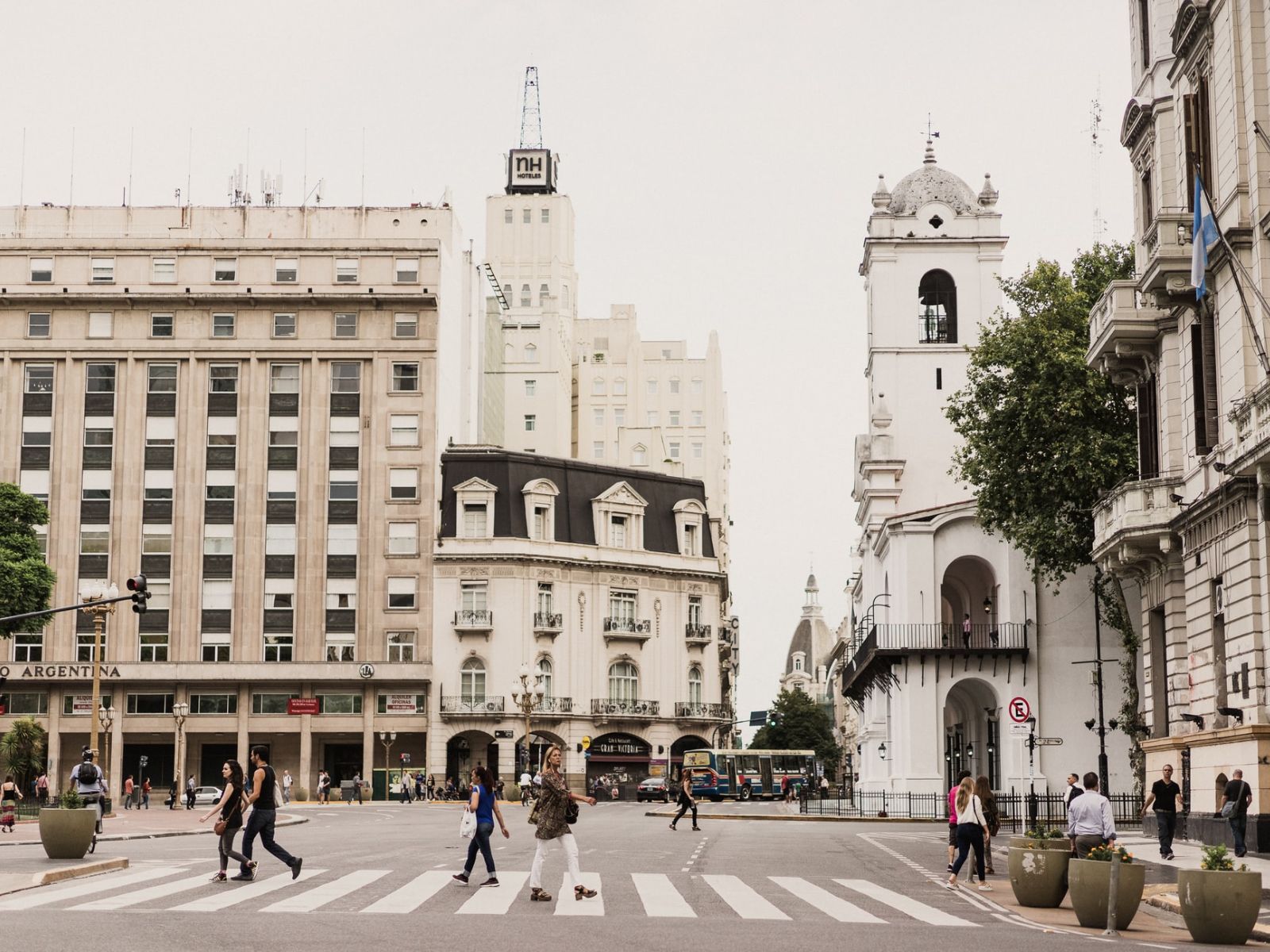 rondreis Argentinië, Buenos Aires stad zwart wit