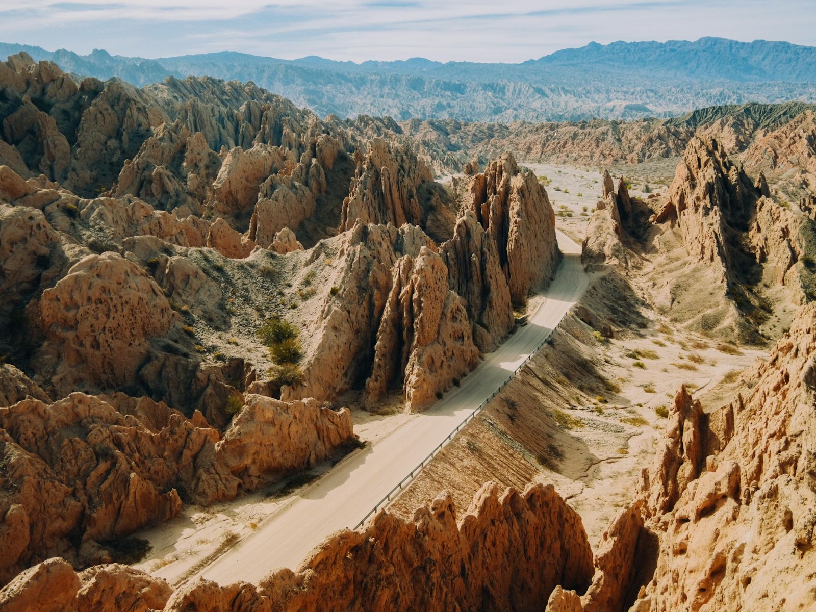 rondreis Argentinië, Molinos, Quebrada de las Flechas rechte weg