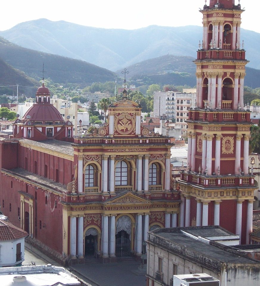 rondreis Argentinië, Salta, roze kathedraal