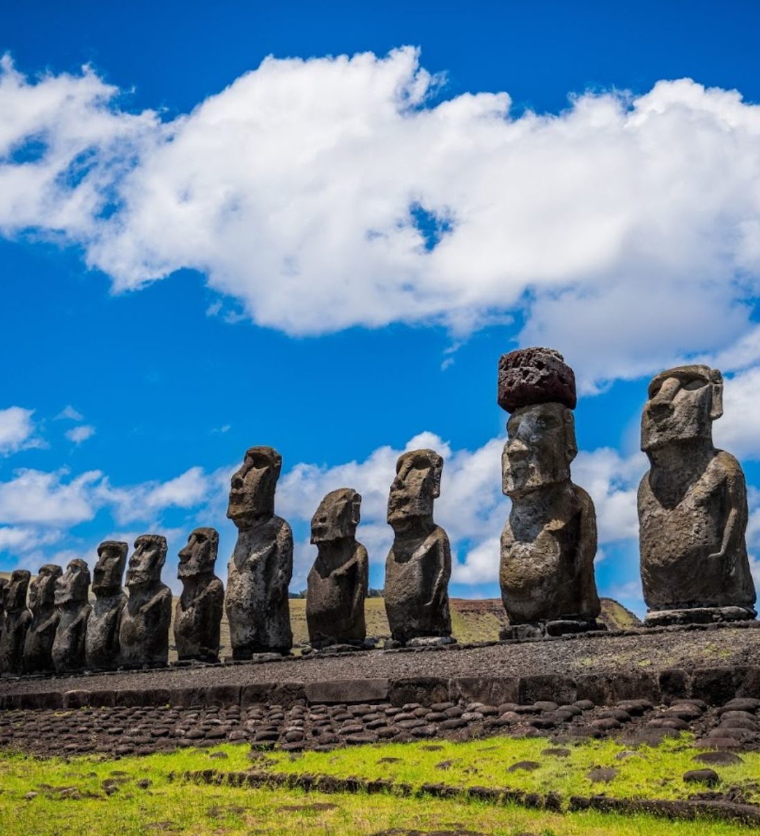 Rondreis Chili Paaseiland Overzichtsfoto Rondreis Chili Paaseiland Moai