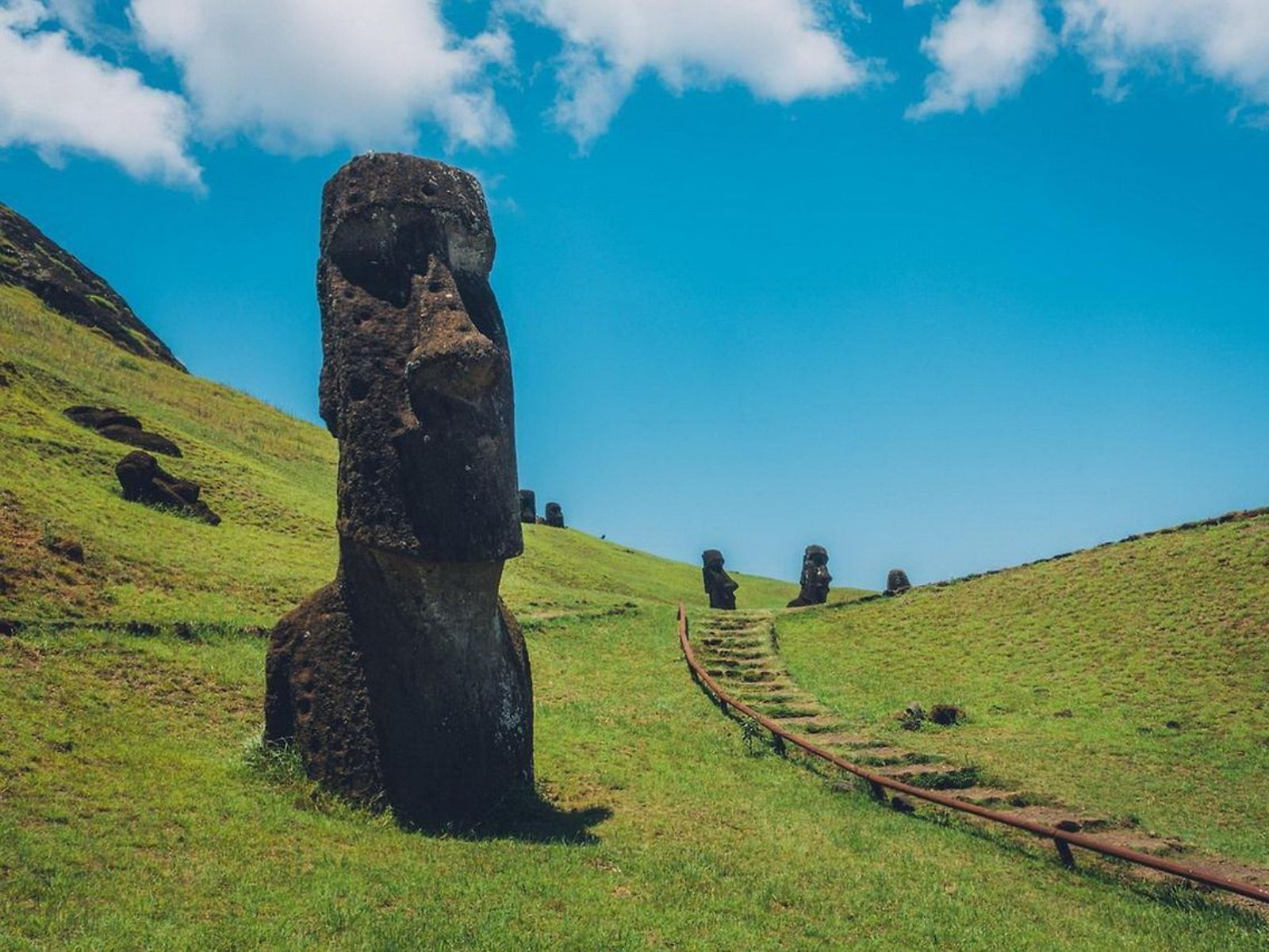 Rondreis Chili Paaseiland Moai met pad