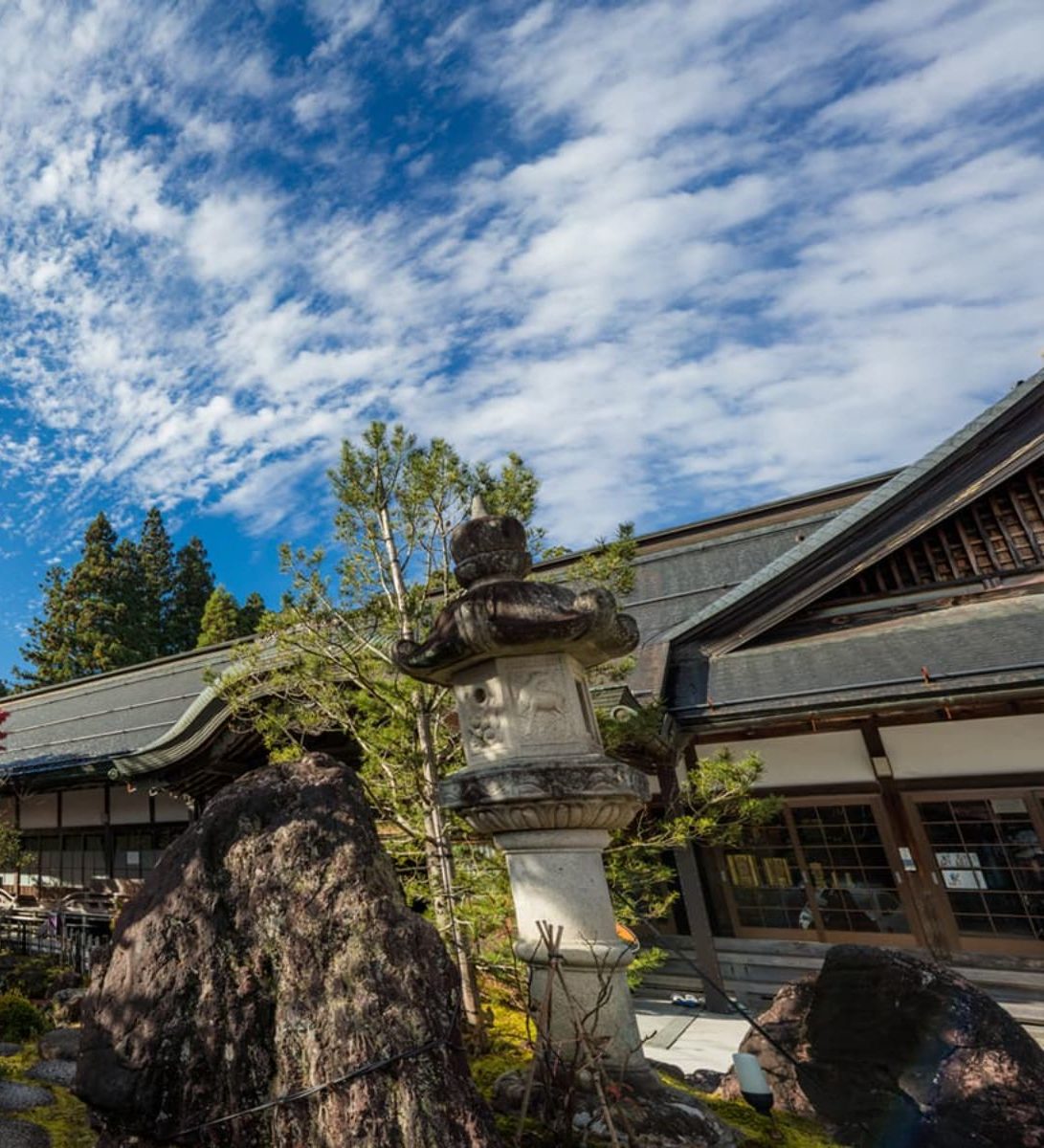 Rondreis Japan, Koyasan, Ekoin Temple buiten