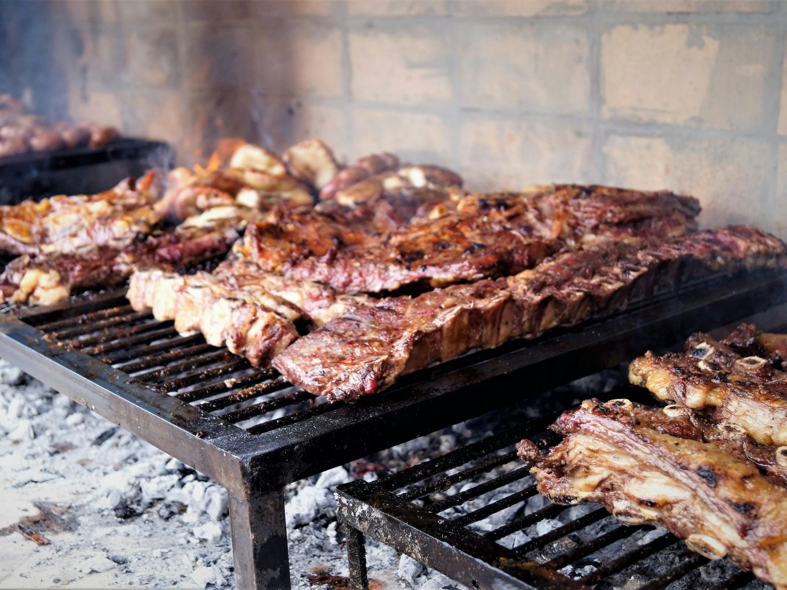 Rondreis Argentinië, Asado op grill
