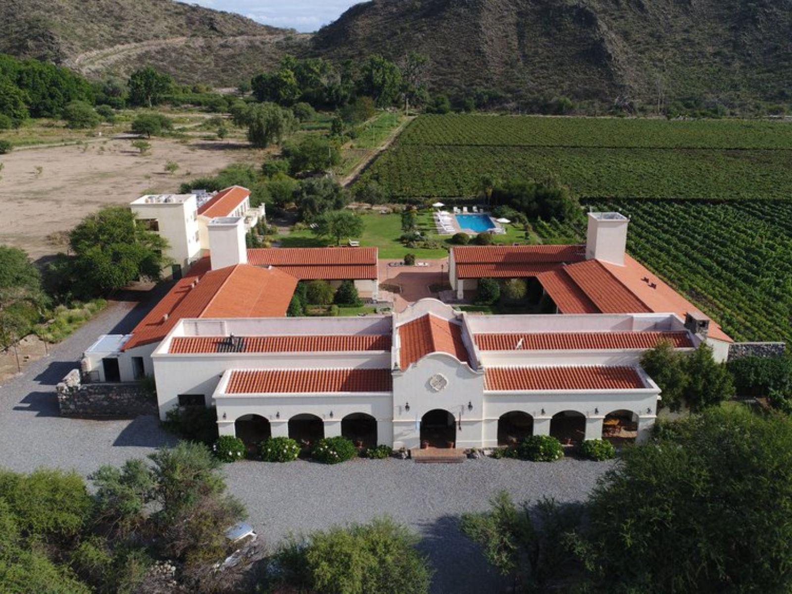 Rondreis Argentinië, Cafayate, Vinas de Cafayate wine resort buitenaanzicht