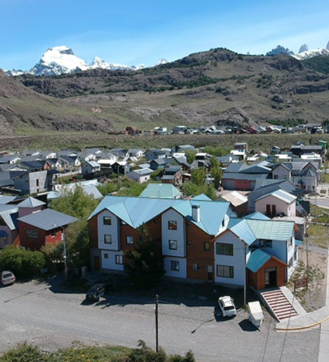 Rondreis Argentinië, El Chalten, Hosteria El Paraiso buitenaanzicht