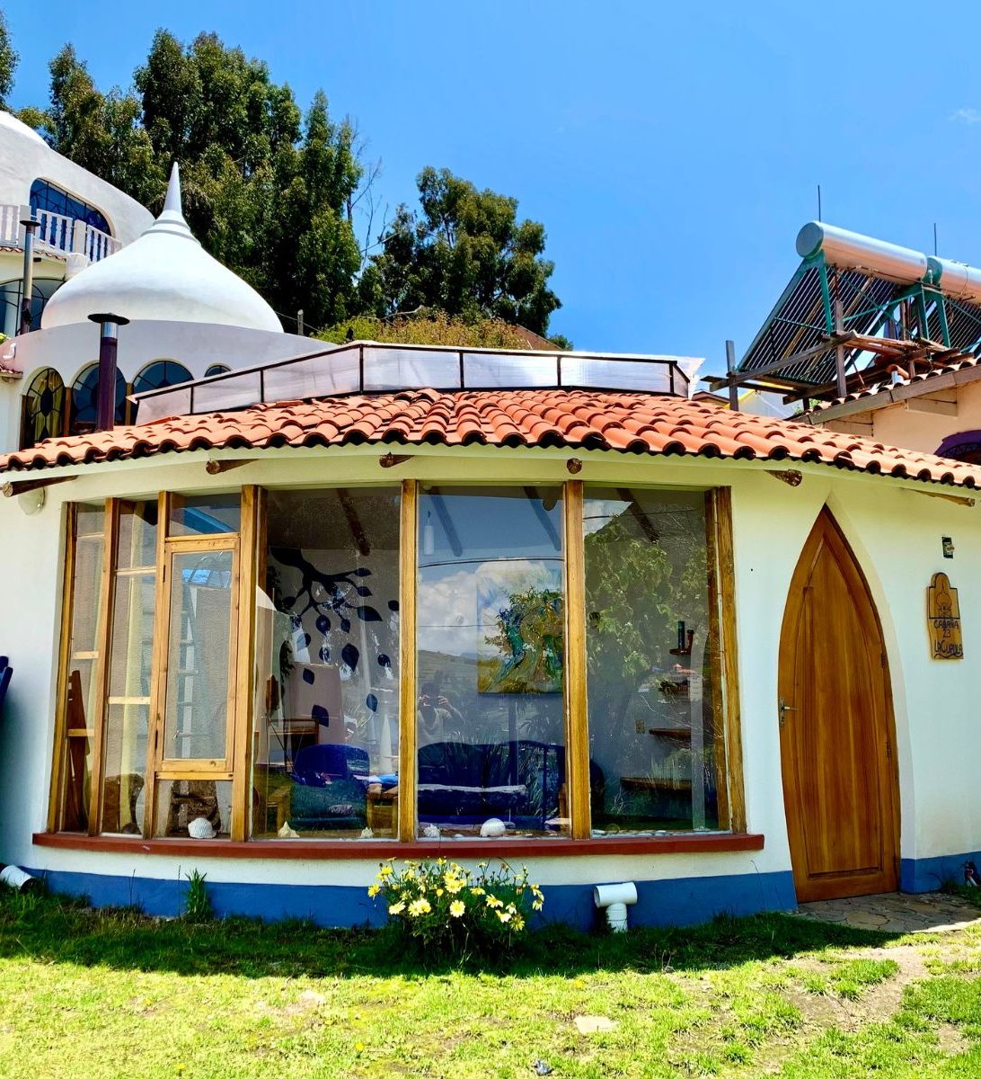 Rondreis Bolivia, Copacabana, La Cupula buitenaanzicht