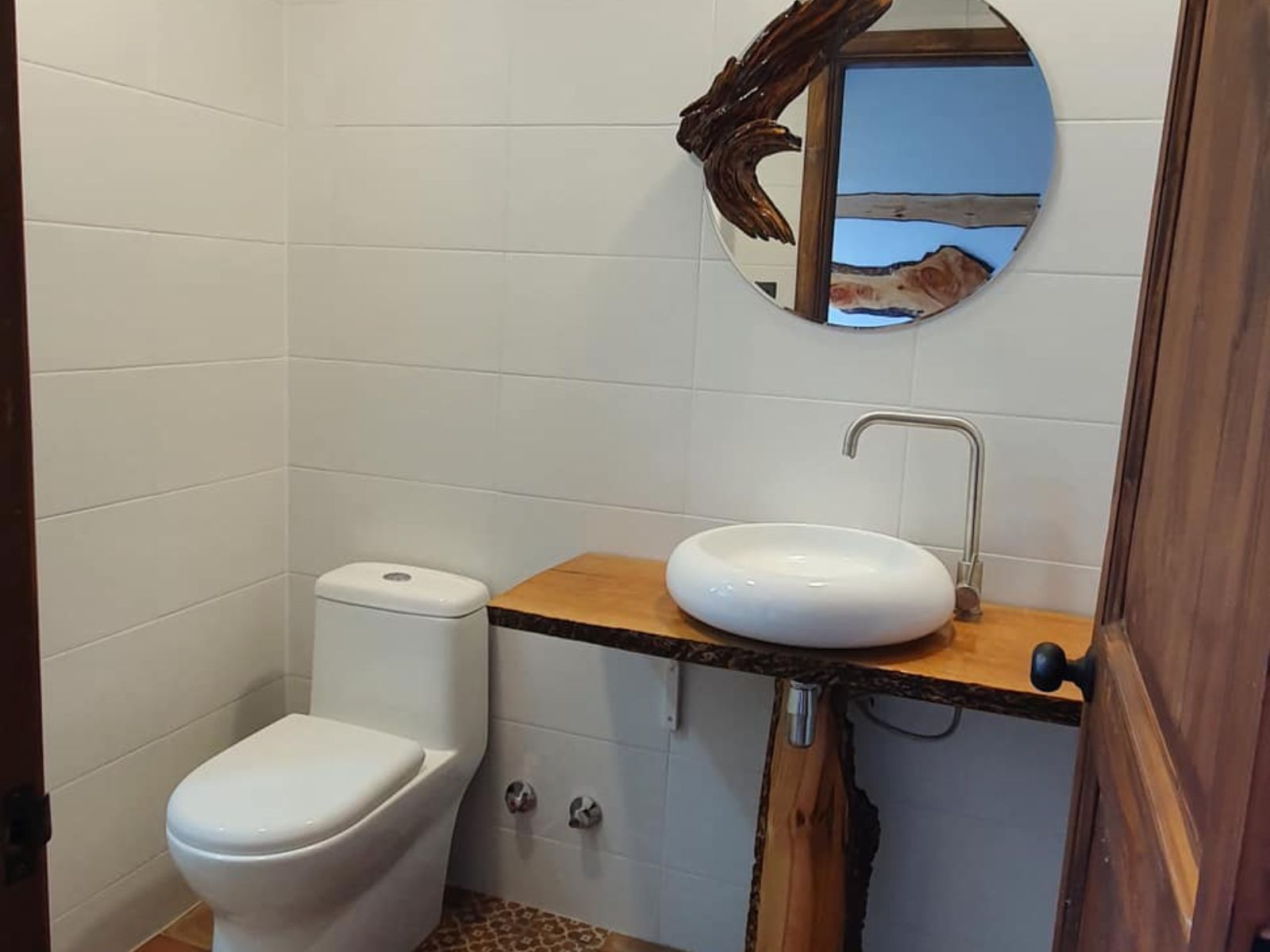 Rondreis Chili, Torres del Paine, Morrena lodge badkamer