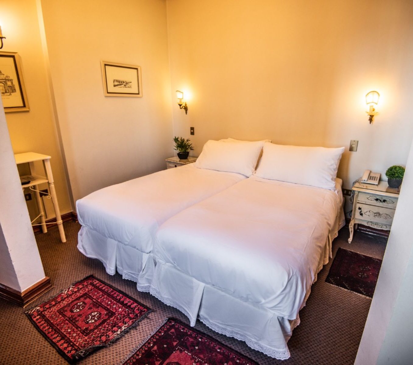 Rondreis Chili, Valparaiso, Hotel Gervasoni tweepersoonskamer