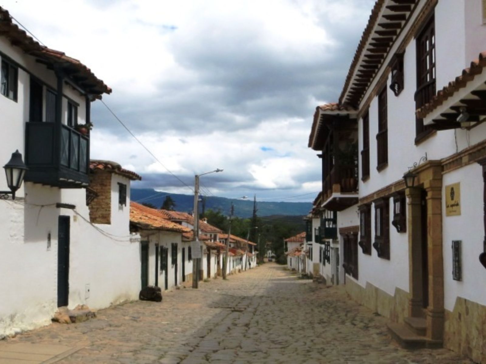 Rondreis Colombia, Villa de Leyva straat