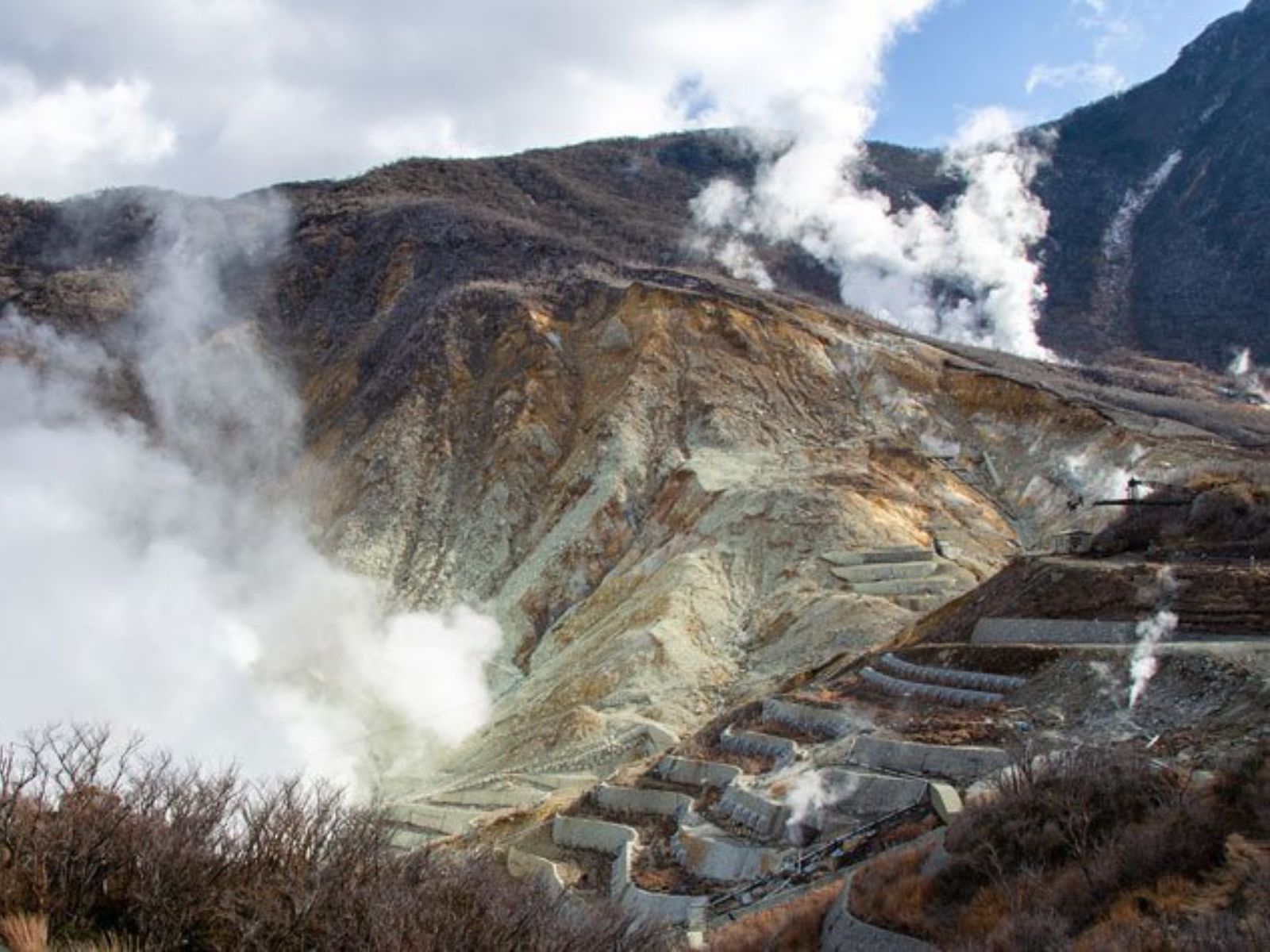 Rondreis Japan, Hakone, Owakudani vallei
