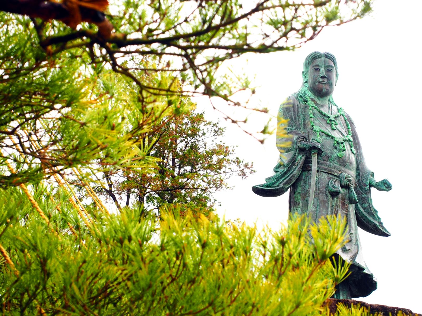 Rondreis Japan, Kanazawa, Standbeeld Yamato Takeru