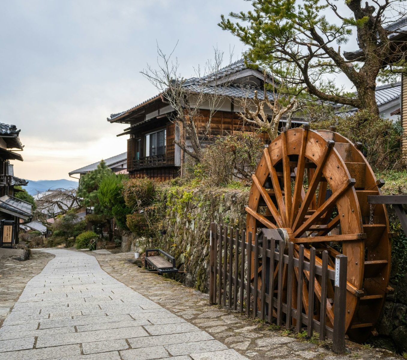 Rondreis Japan, Nakasendo Trail, straat in Magome