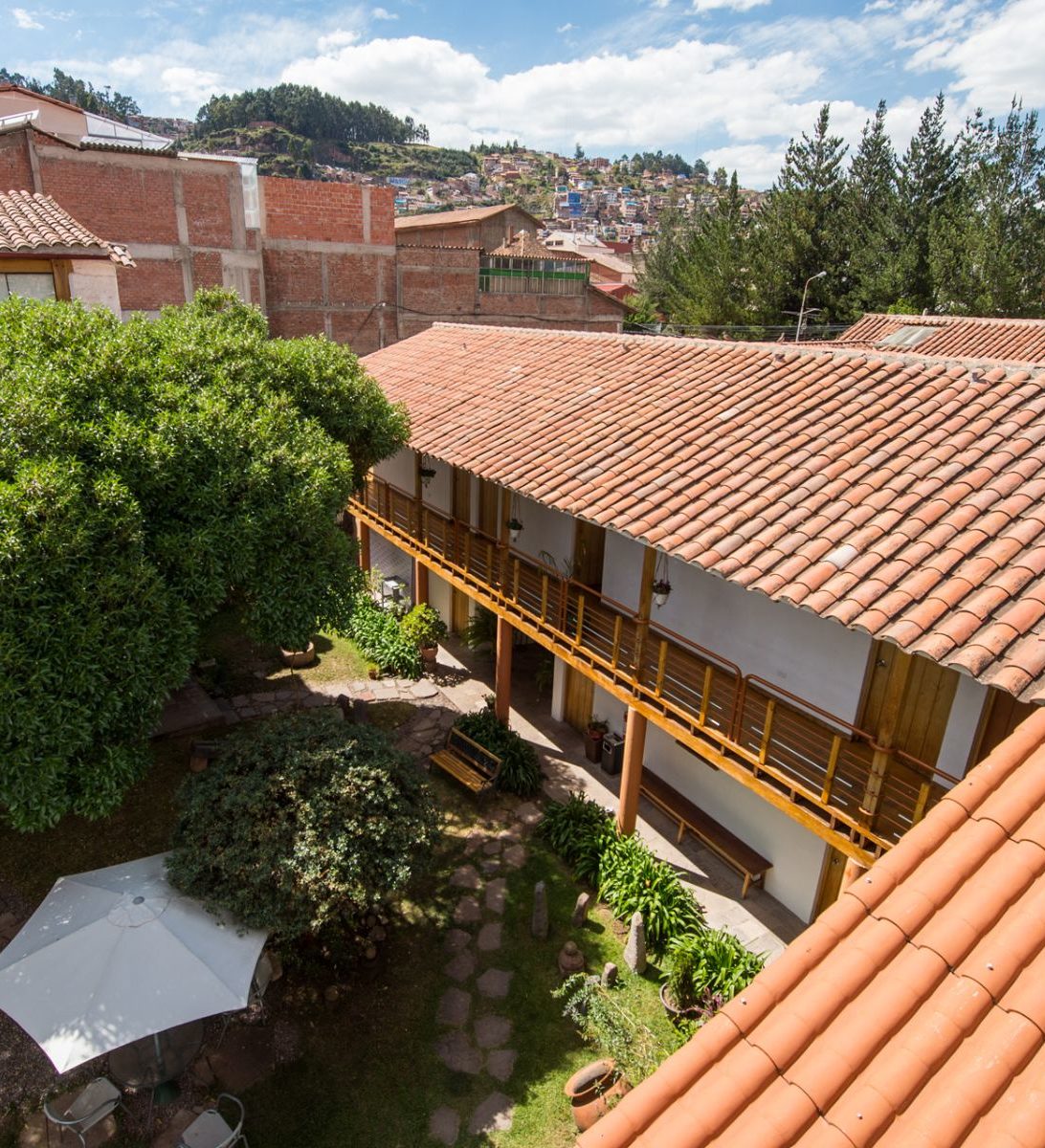 Rondreis Peru, Cusco, Inkarri hotel buitenkant