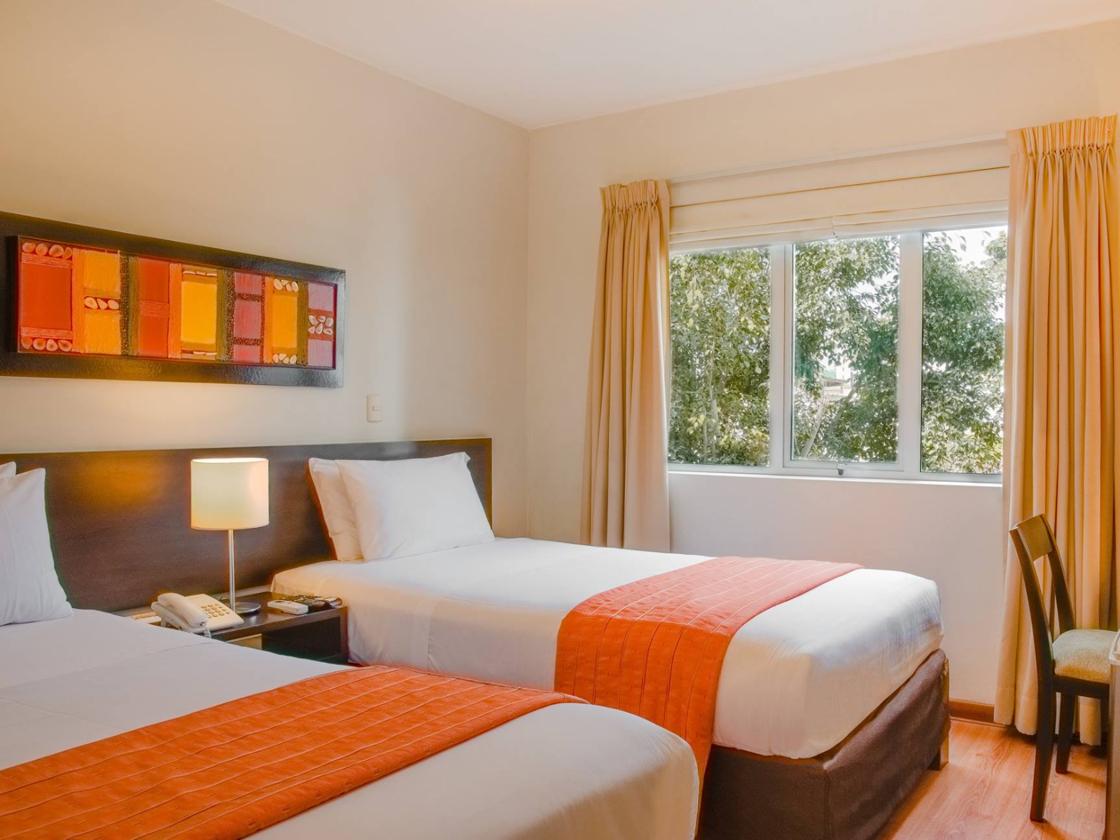 Rondreis Peru, Lima, Girasoles Hotel - tweepersoonskamer