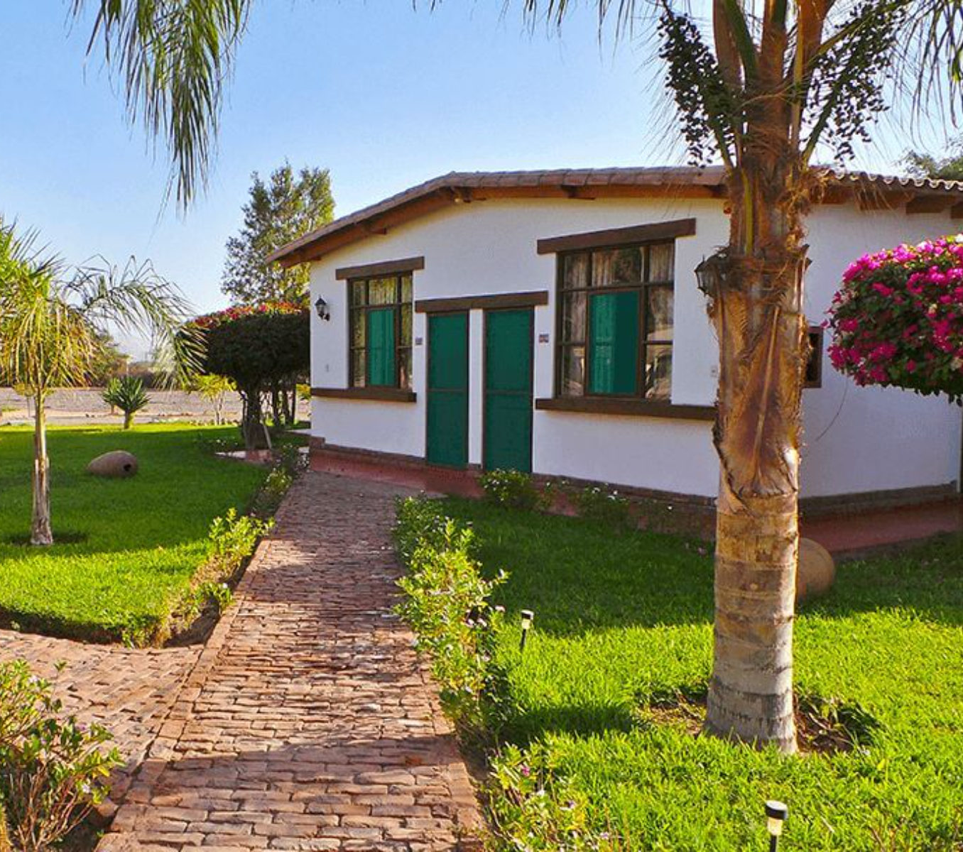 Rondreis Peru, Nazca, Casa Hacienda Oasis - buitenaanzicht