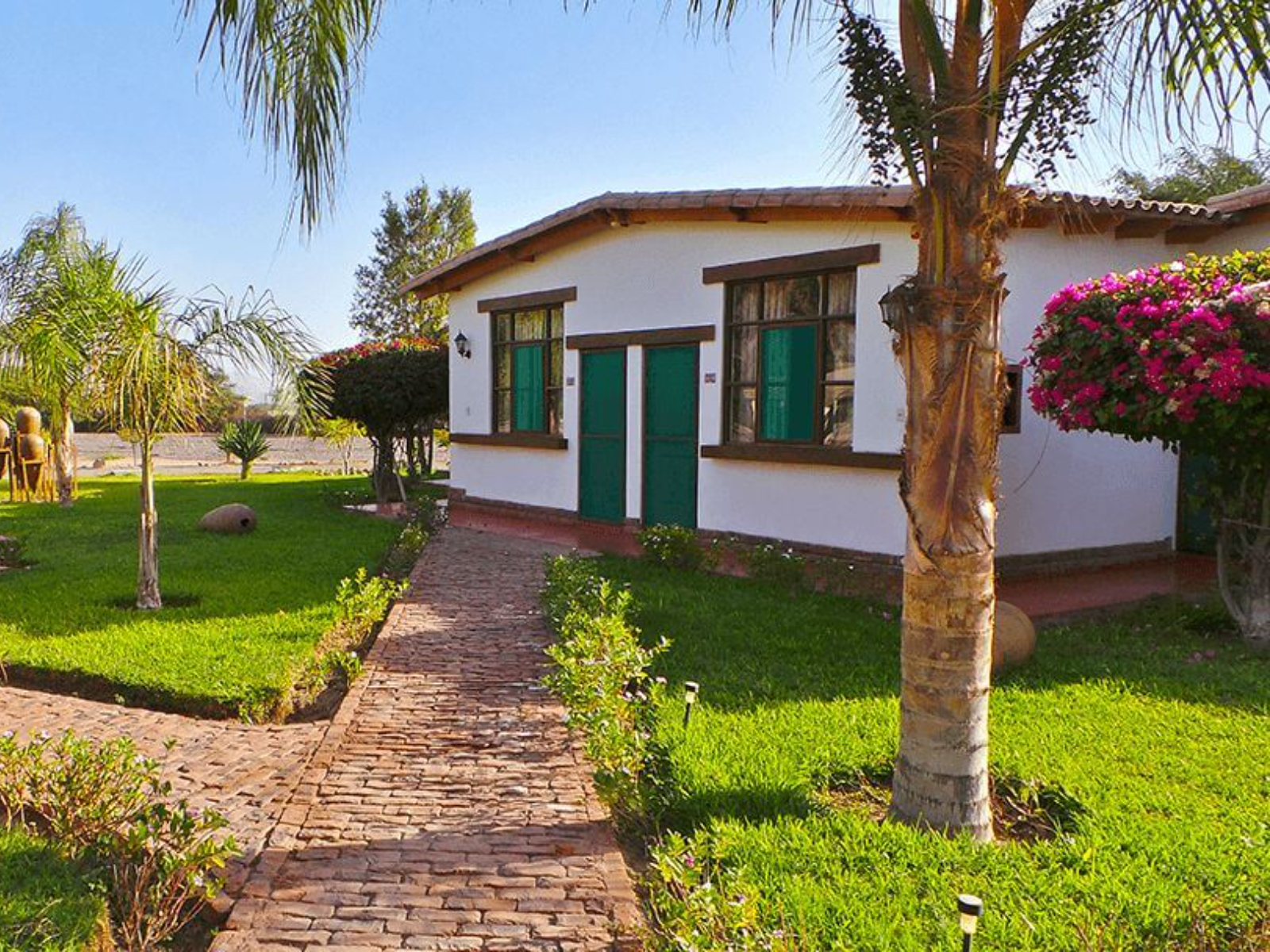 Rondreis Peru, Nazca, Casa Hacienda Oasis - buitenaanzicht