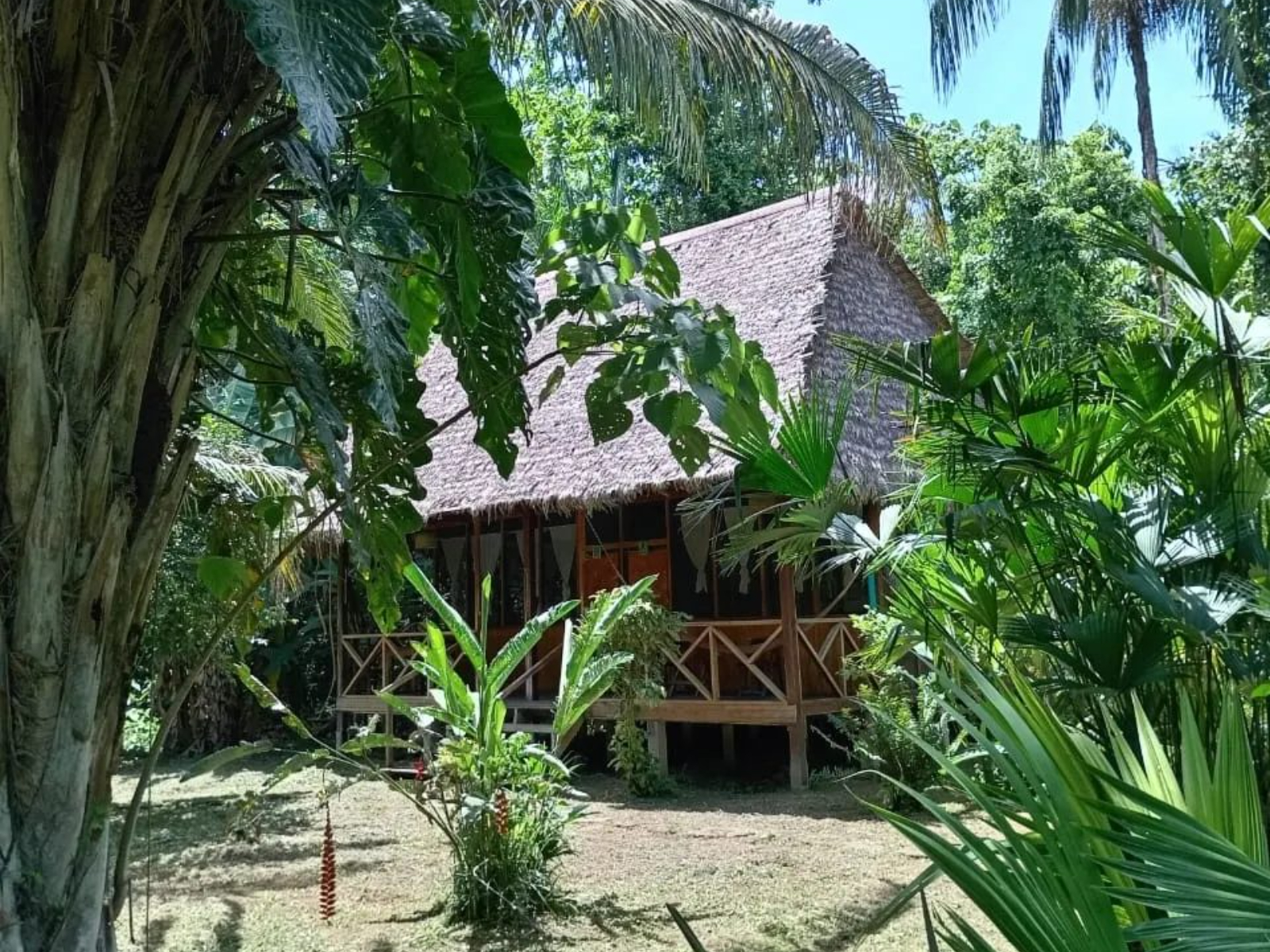 Rondreis Peru, Puerto Maldonado, Inotawa Lodge - buitenaanzicht