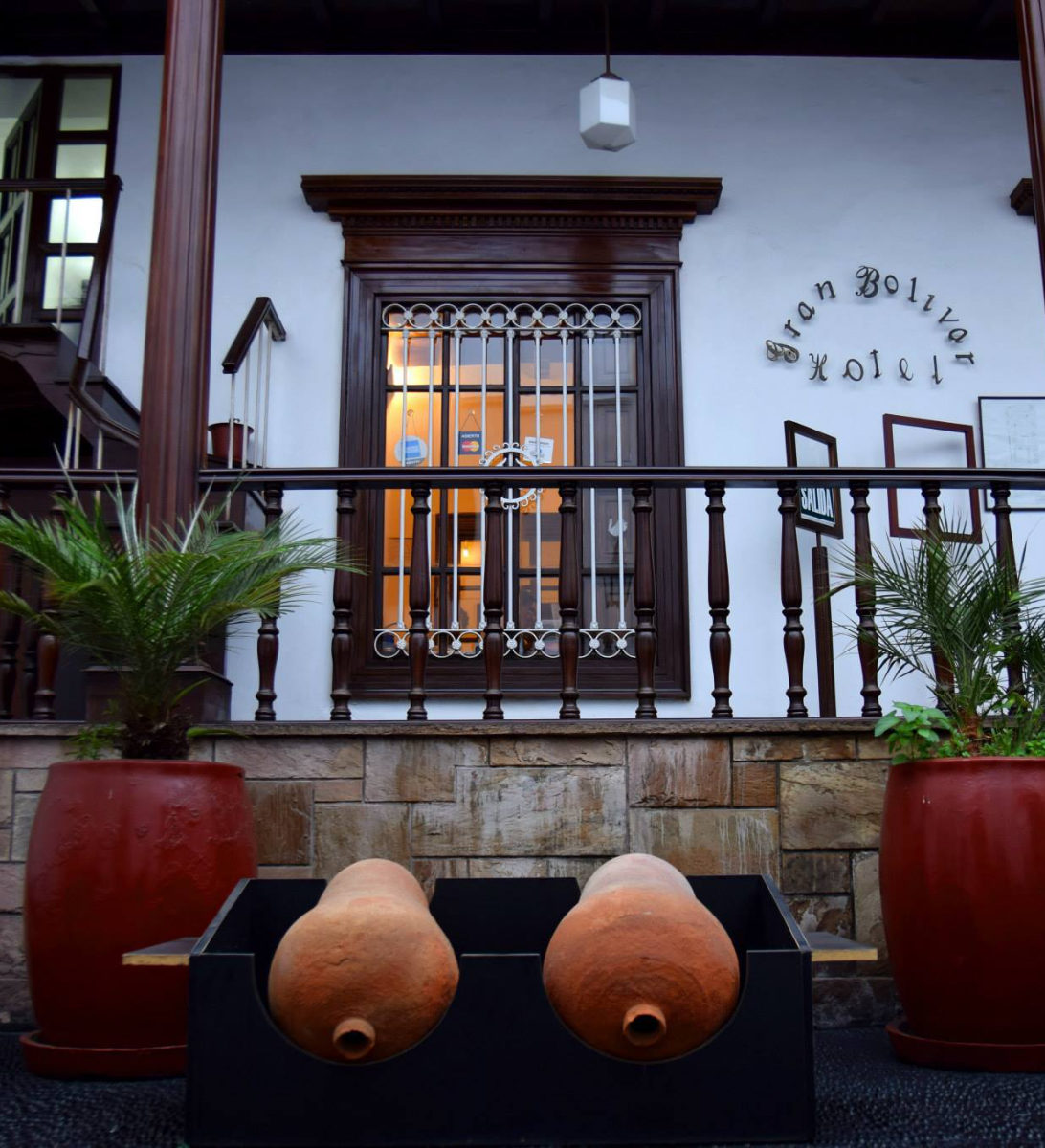 Rondreis Peru, Trujillo, The Grand Bolivar hotel - buitenaanzicht