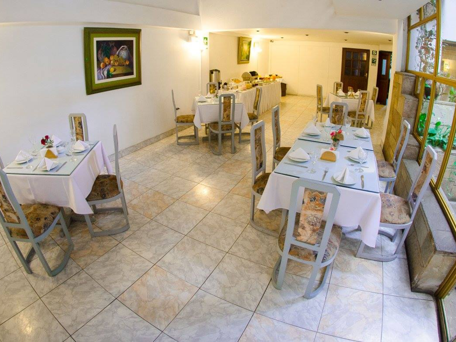 Rondreis Peru, Trujillo, The Grand Bolivar hotel - eetzaal