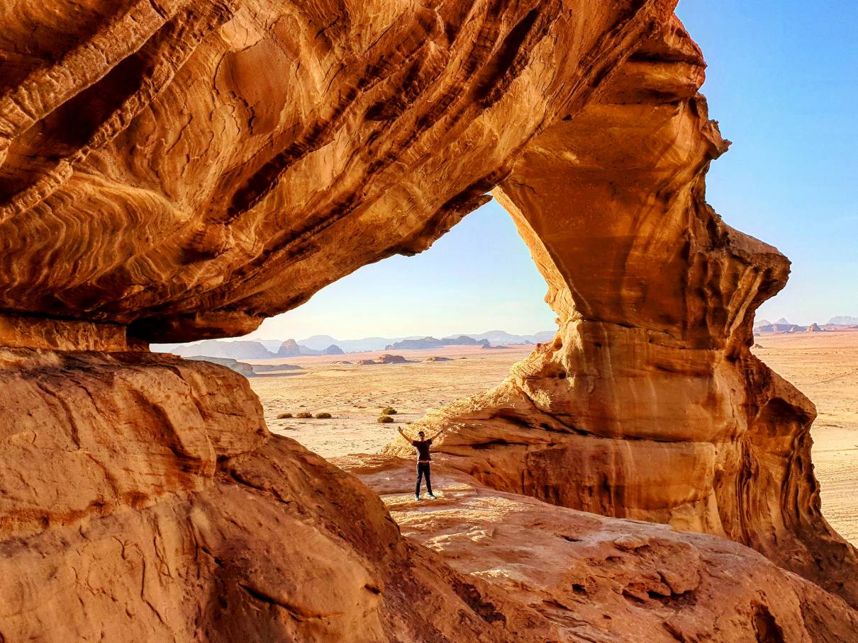 Wandelen in de Wadi Rum in Jordanië