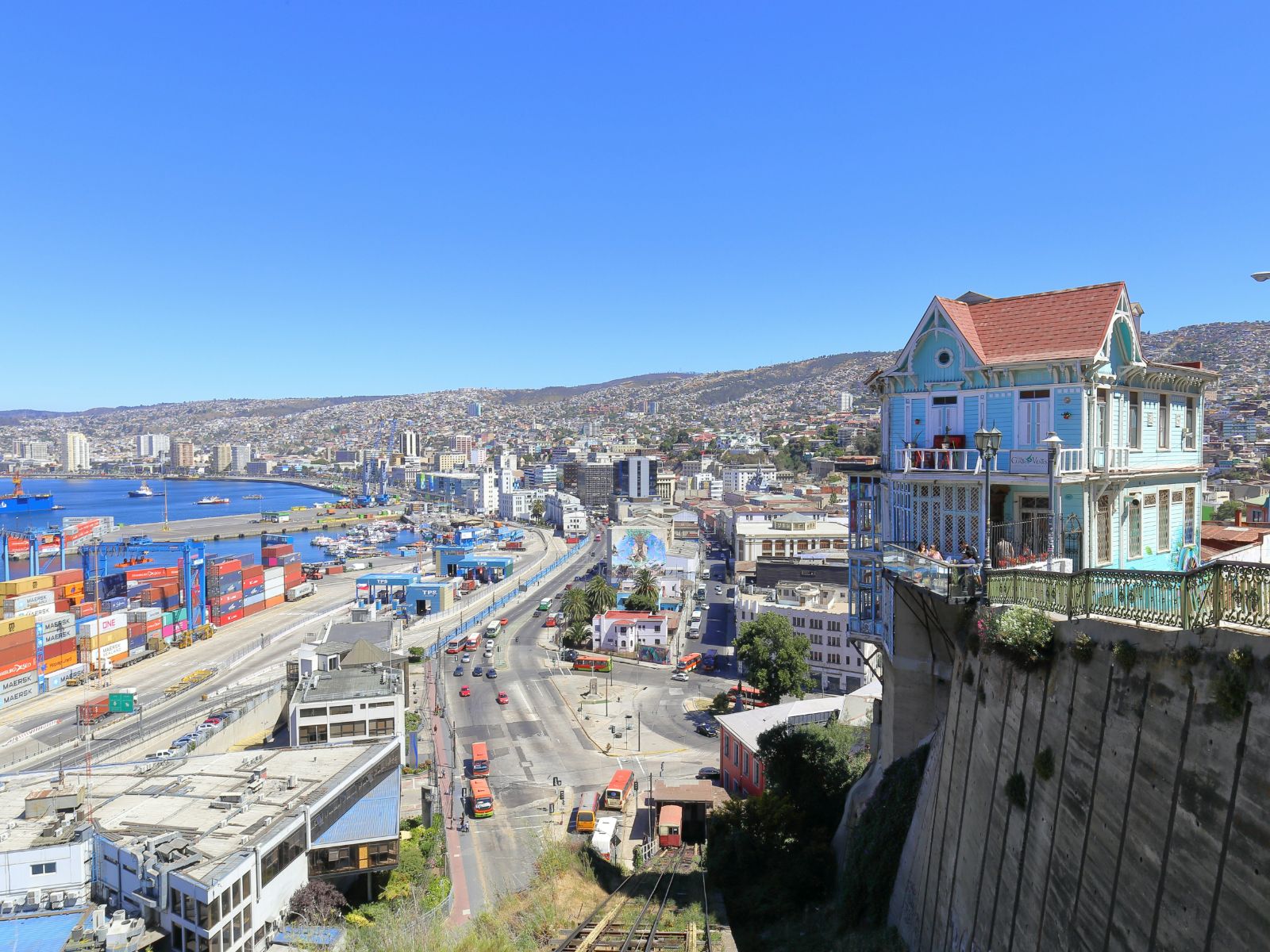 rondreis chili, valparaiso uitzicht