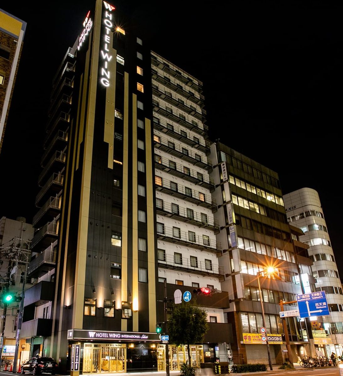 rondreis japan, Osaka, Hotel Wing International Select Osaka Umeda, buitenaanzicht