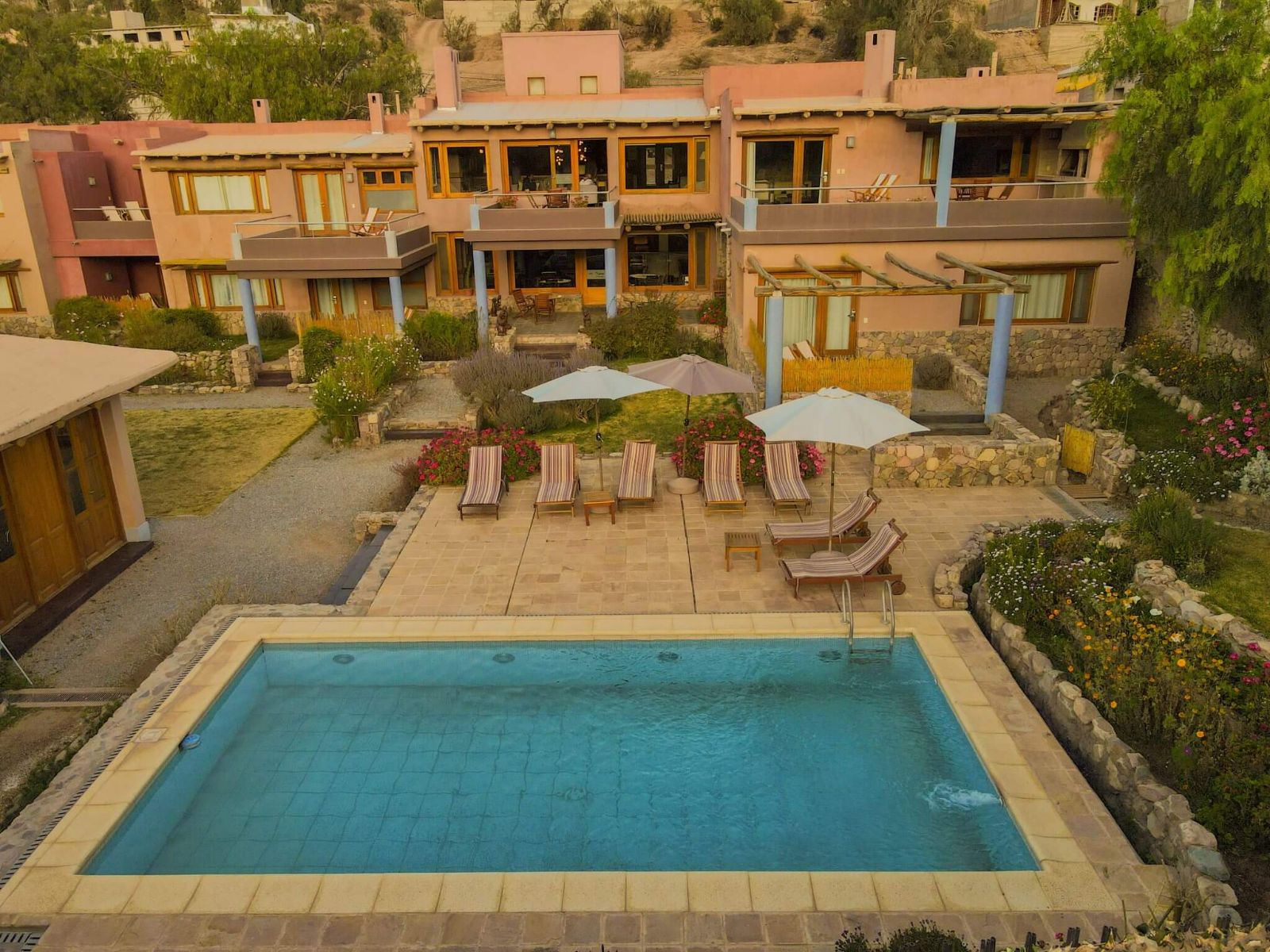 rondreis argentinie, Tilcara Las Marias Hotel Boutique zwembad