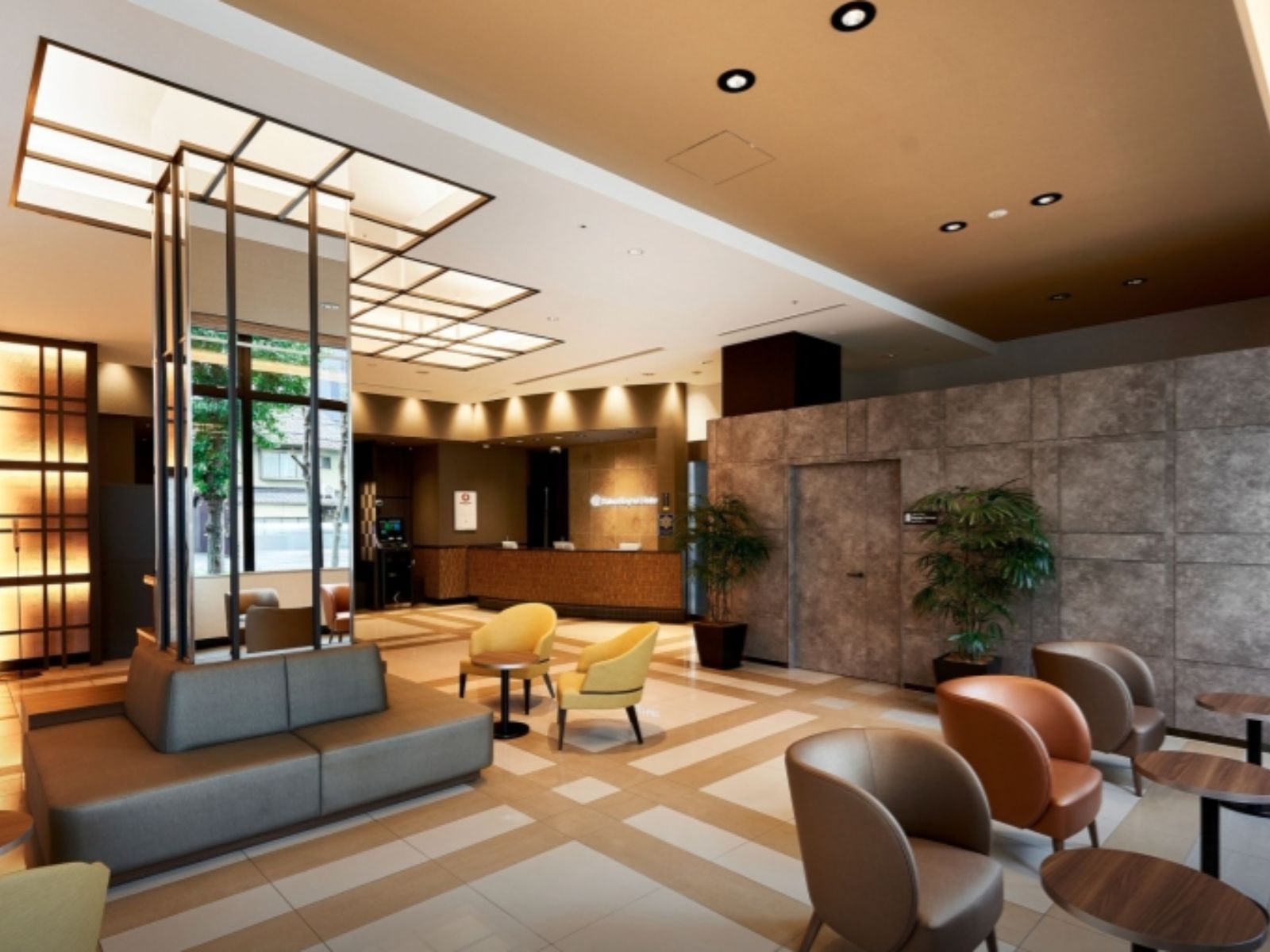rondreis japan, kyoto, daiwa roynet hotel kyoto-hachijoguchi lobby