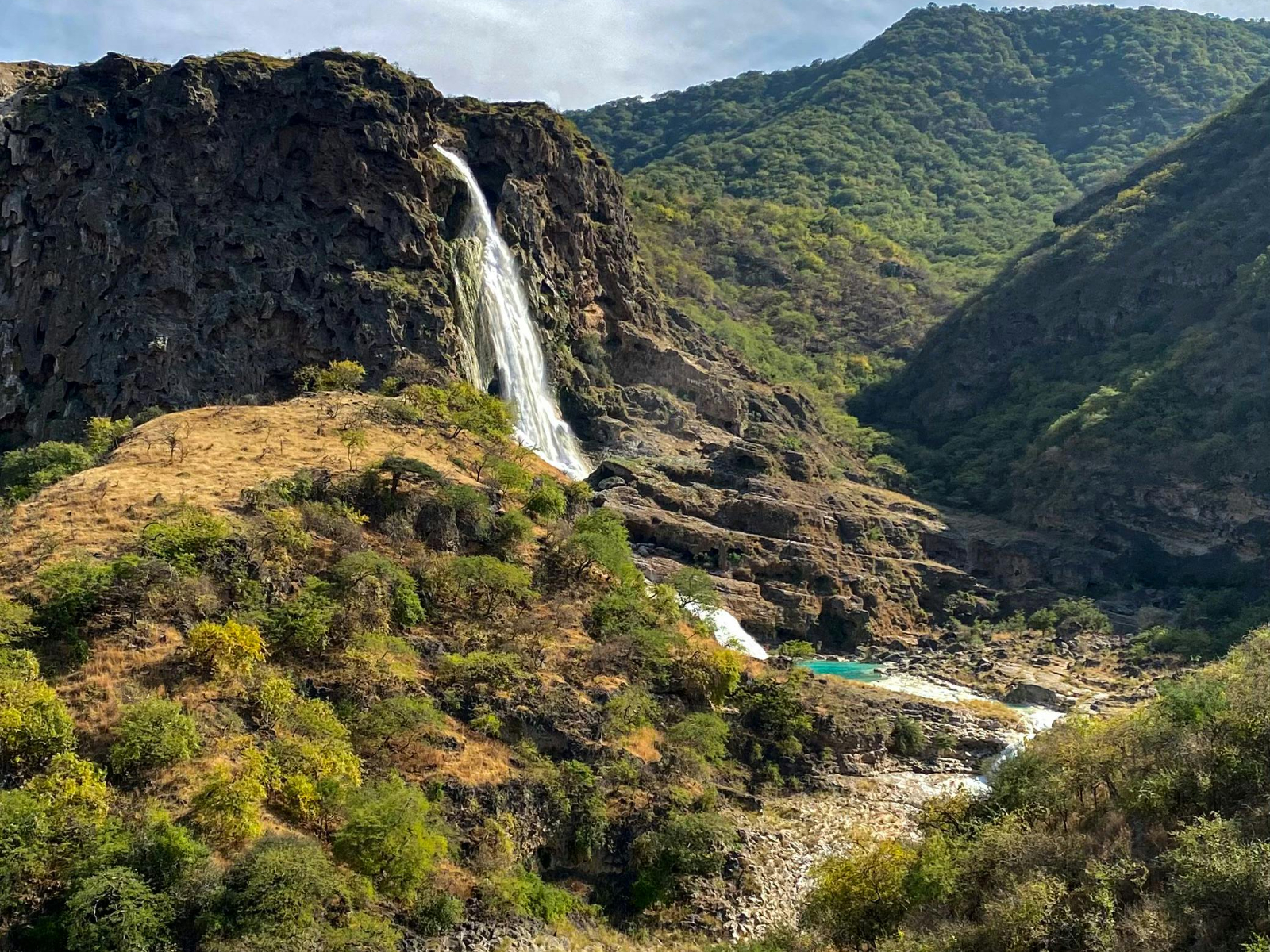 rondreis oman, salalah waterval