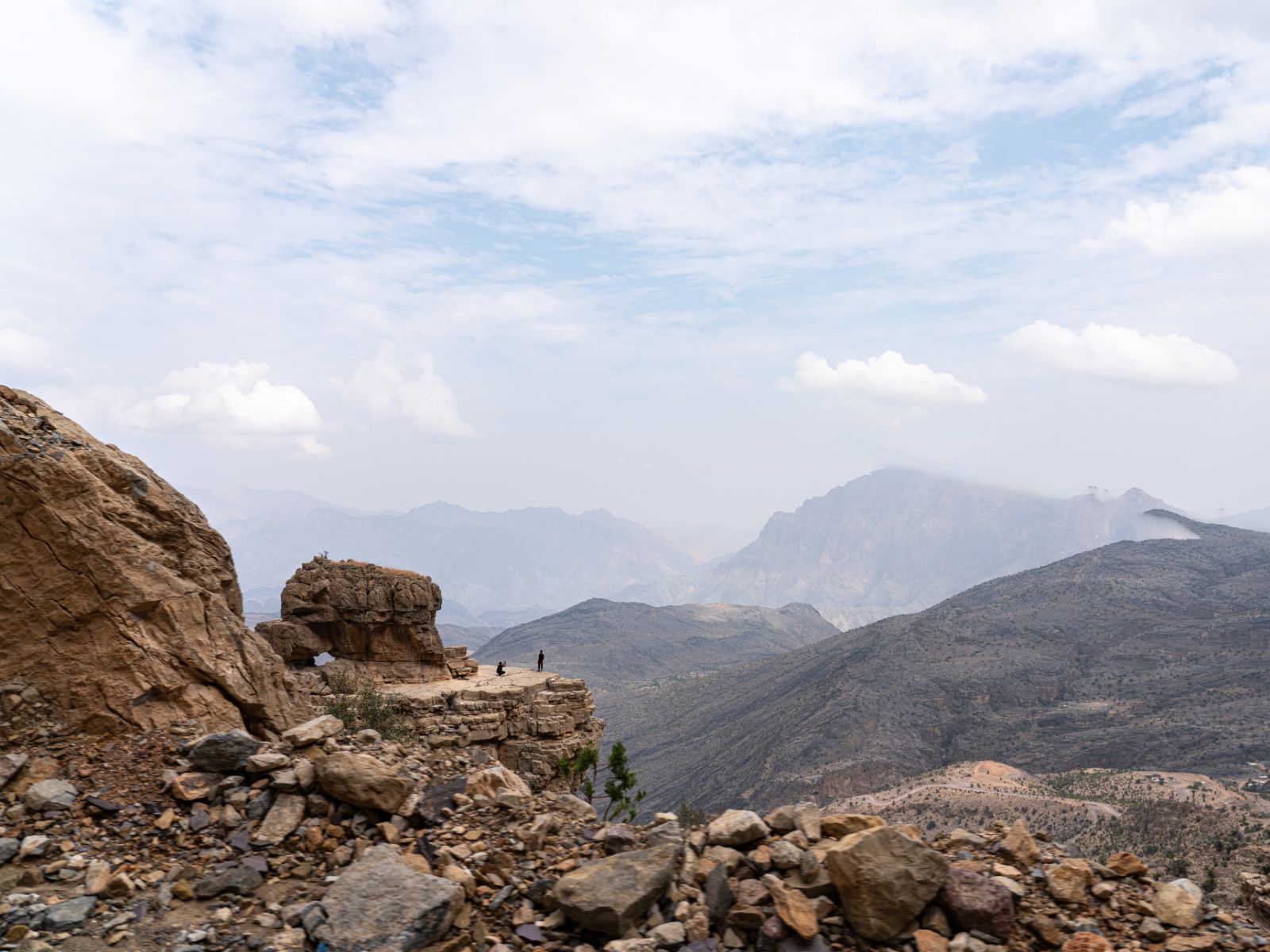 rondreis oman, wadi bani awf uitzicht