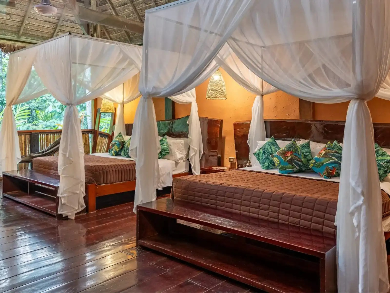rondreis peru, puerto maldonado, posada amazones lodge - vierpersoonskamer 2