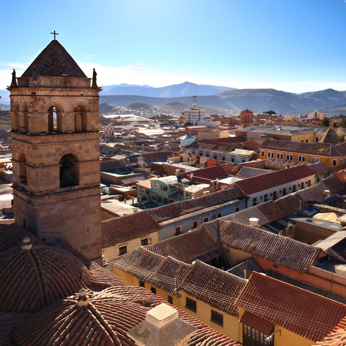 Rondreis Bolivia, Potosi, uitzicht op de stad