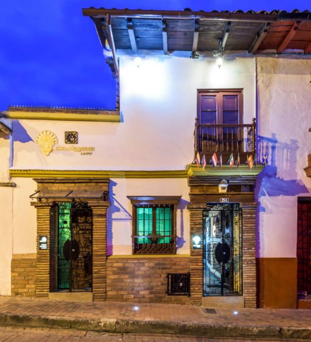 Rondreis Colombia, Bogota, Hotel Muisca, buitenaanzicht