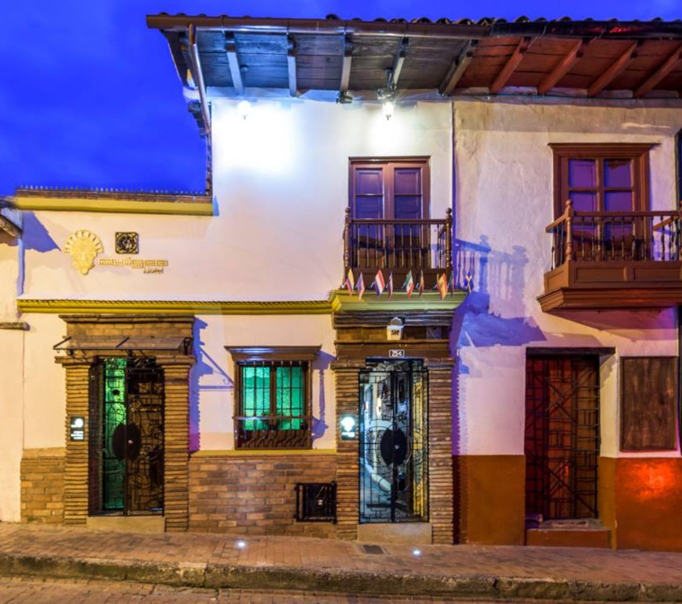 Rondreis Colombia, Bogota, Hotel Muisca, buitenaanzicht