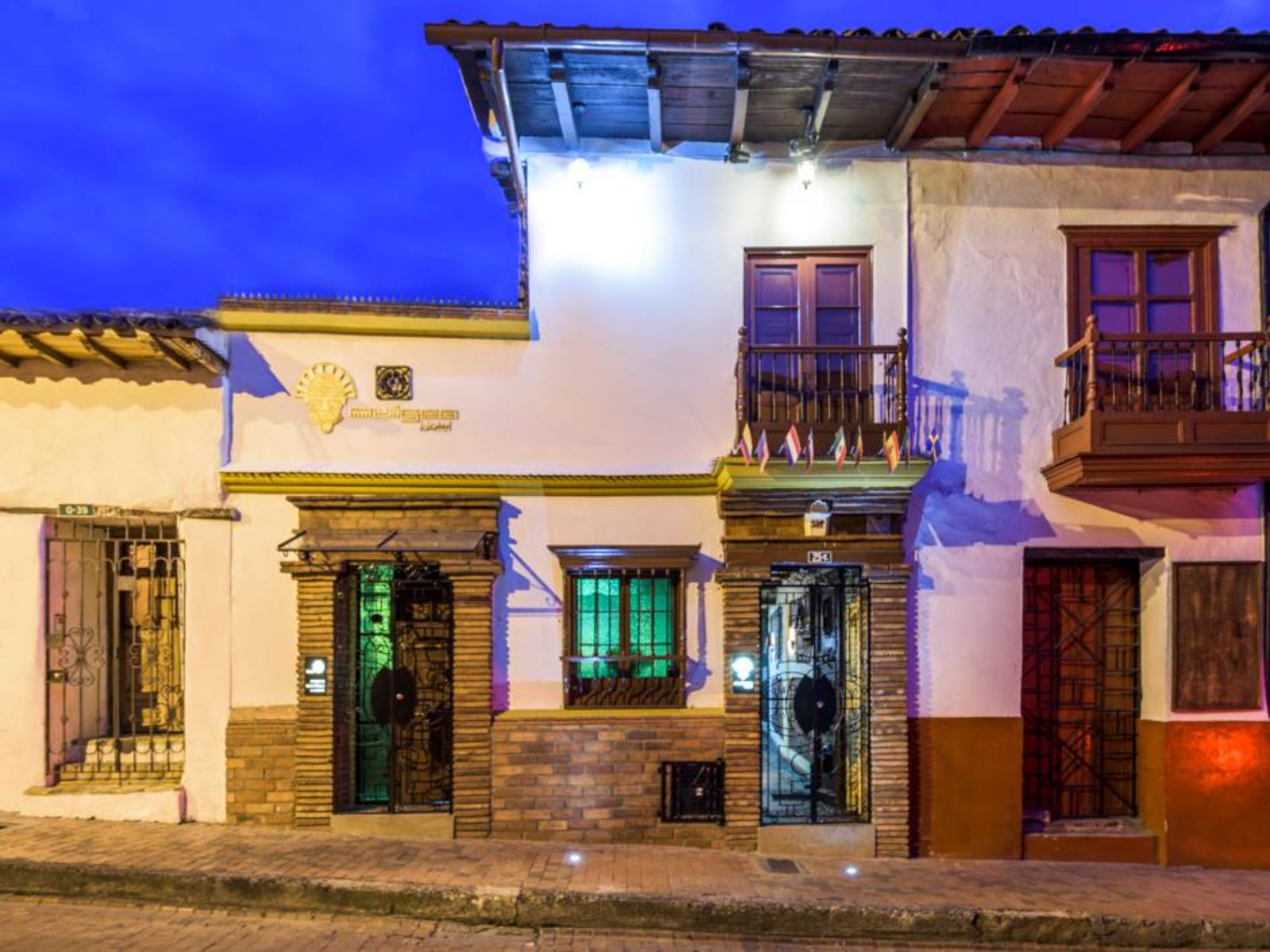 Rondreis Colombia, Bogota, Hotel Muisca, buitenaanzicht