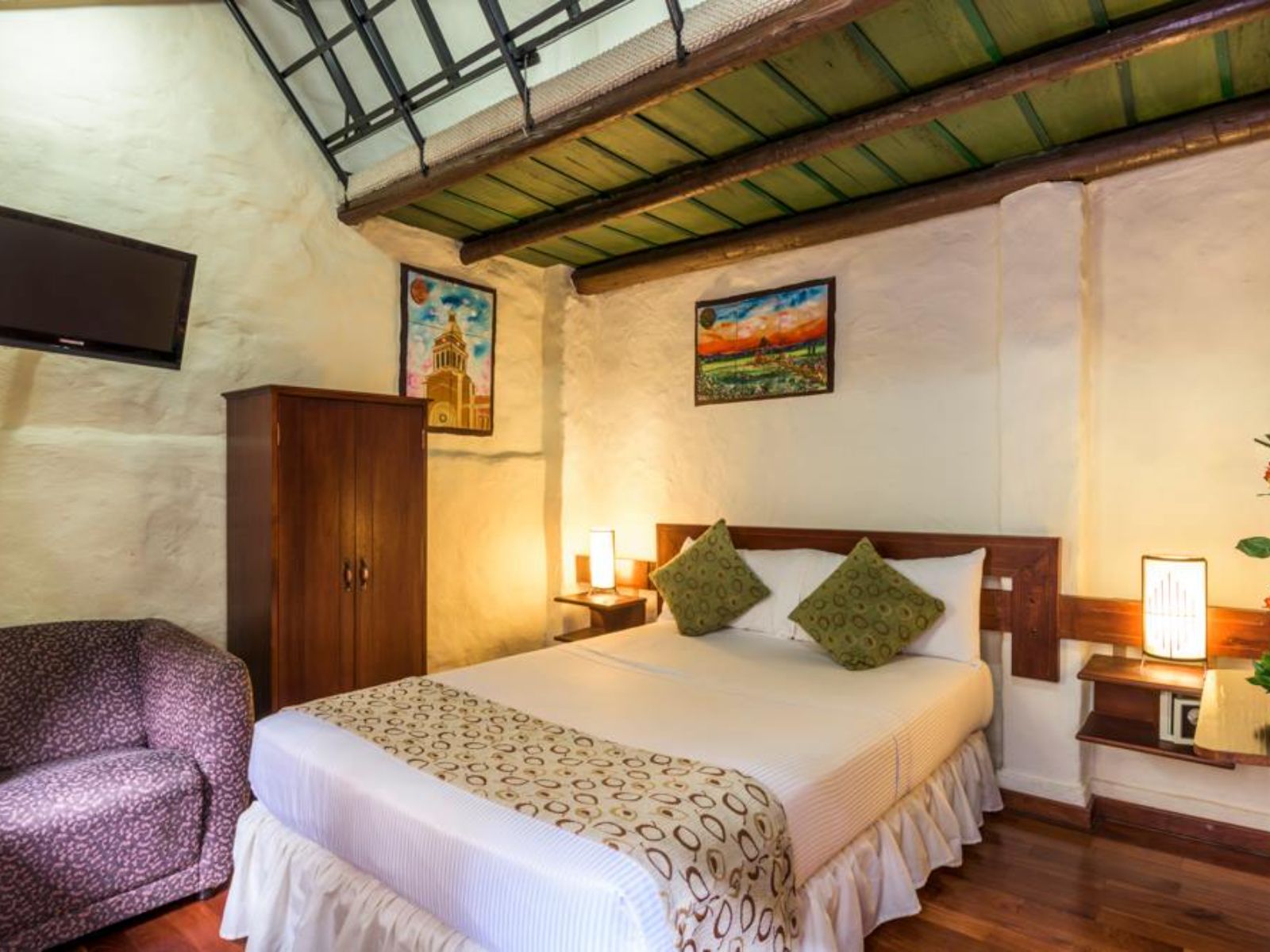 Rondreis Colombia, Bogota, Hotel Muisca, tweepersoonskamer