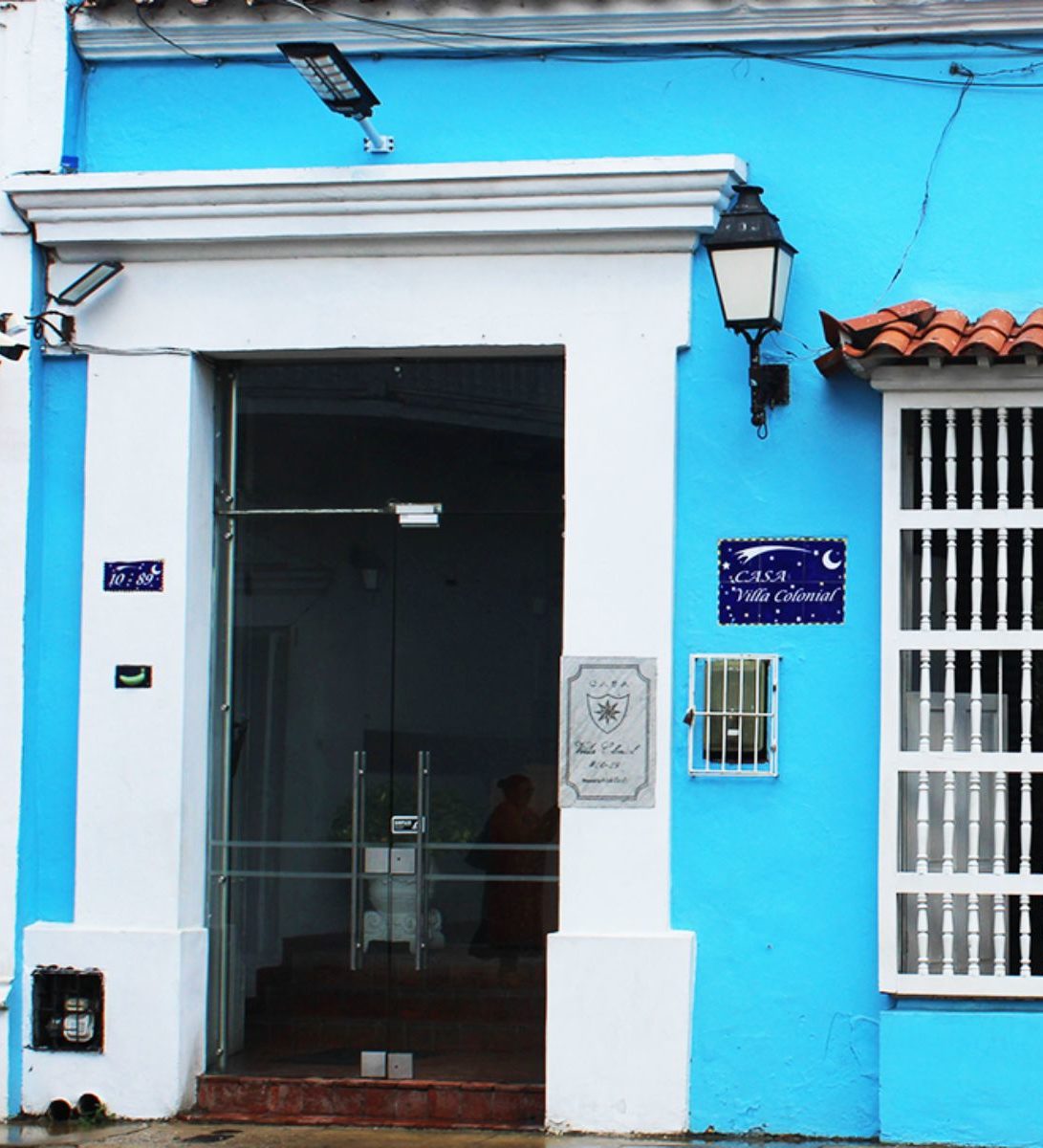 Rondreis Colombia, Casa Villa, Colonial, buitenaanzicht
