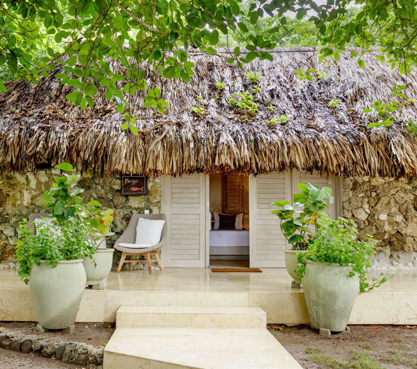 Rondreis Colombia, Rosario Islands, San Pedro de Majaqua - buitenaanzicht superieur accommodatie