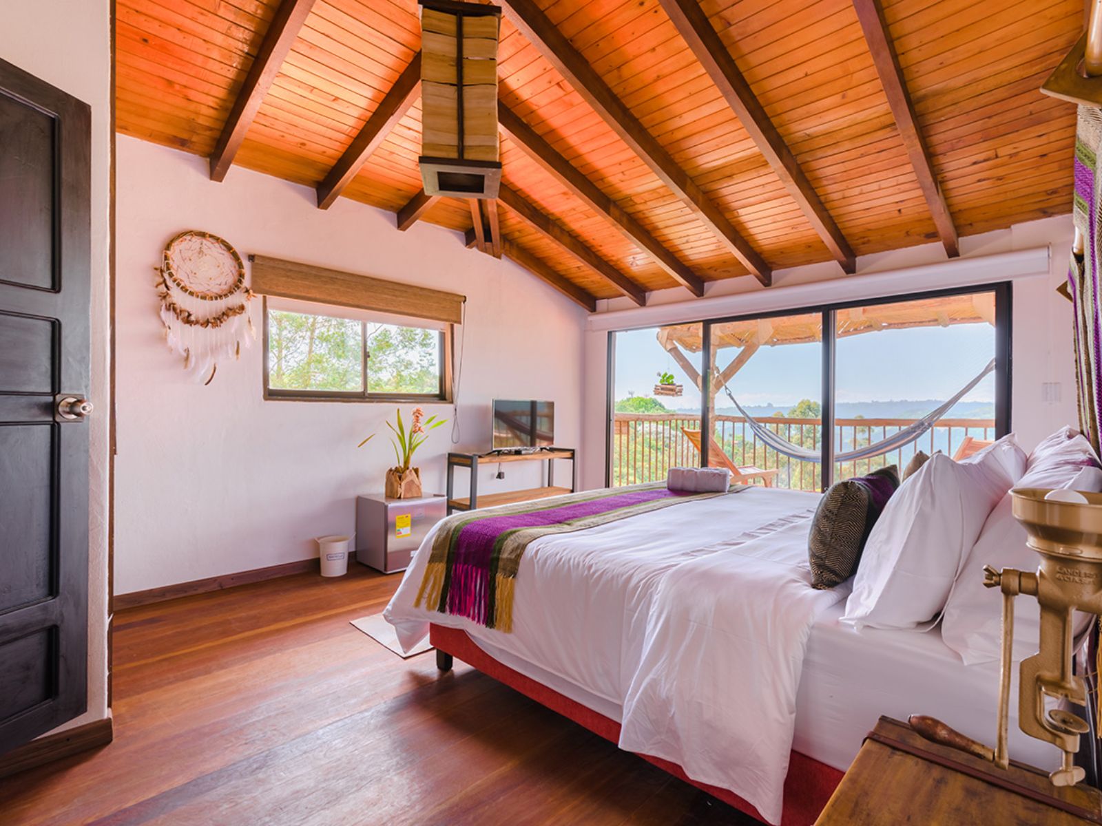Rondreis Colombia, Salento, Kawa Mountain Retreat tweepersoonskamer