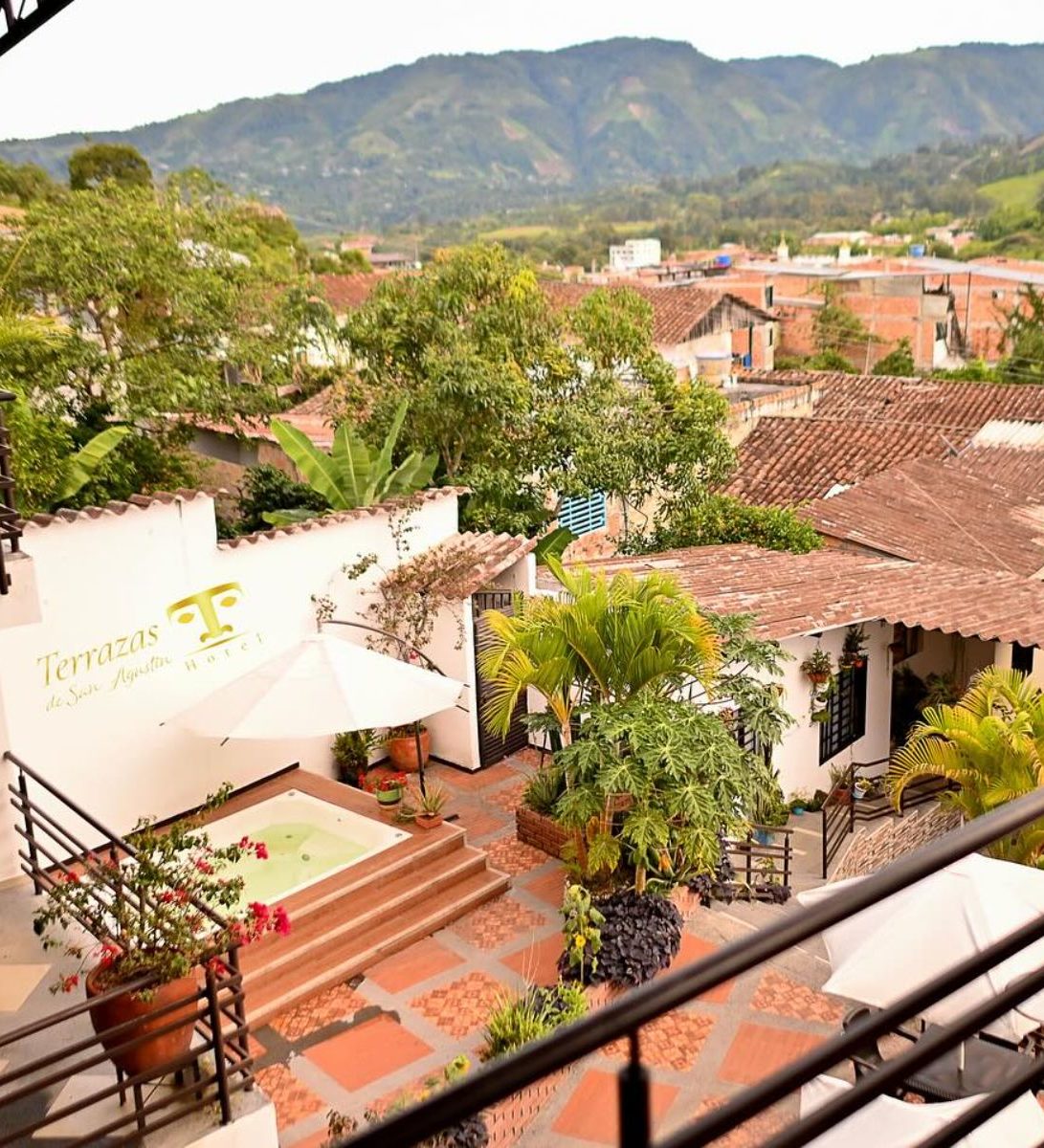 Rondreis Colombia, San Augustin, Terrazas de San Agustin - bovenaanzicht
