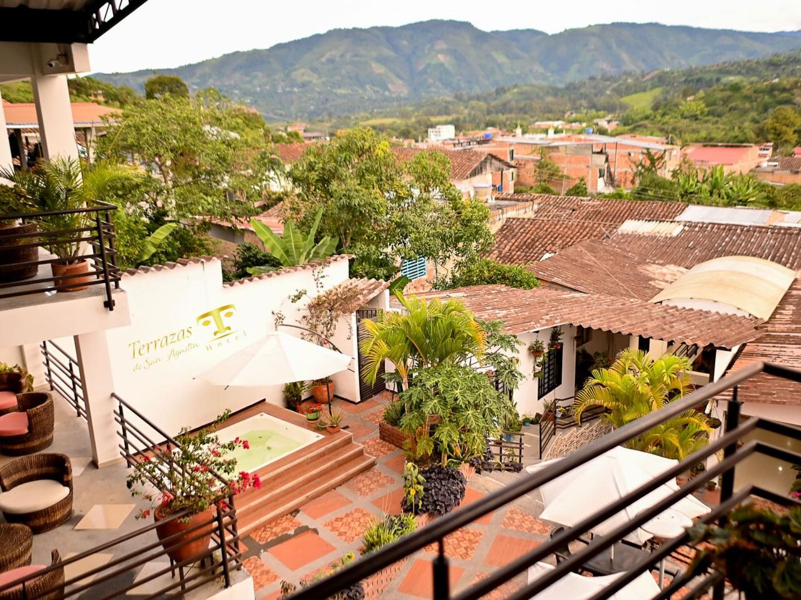 Rondreis Colombia, San Augustin, Terrazas de San Agustin - bovenaanzicht