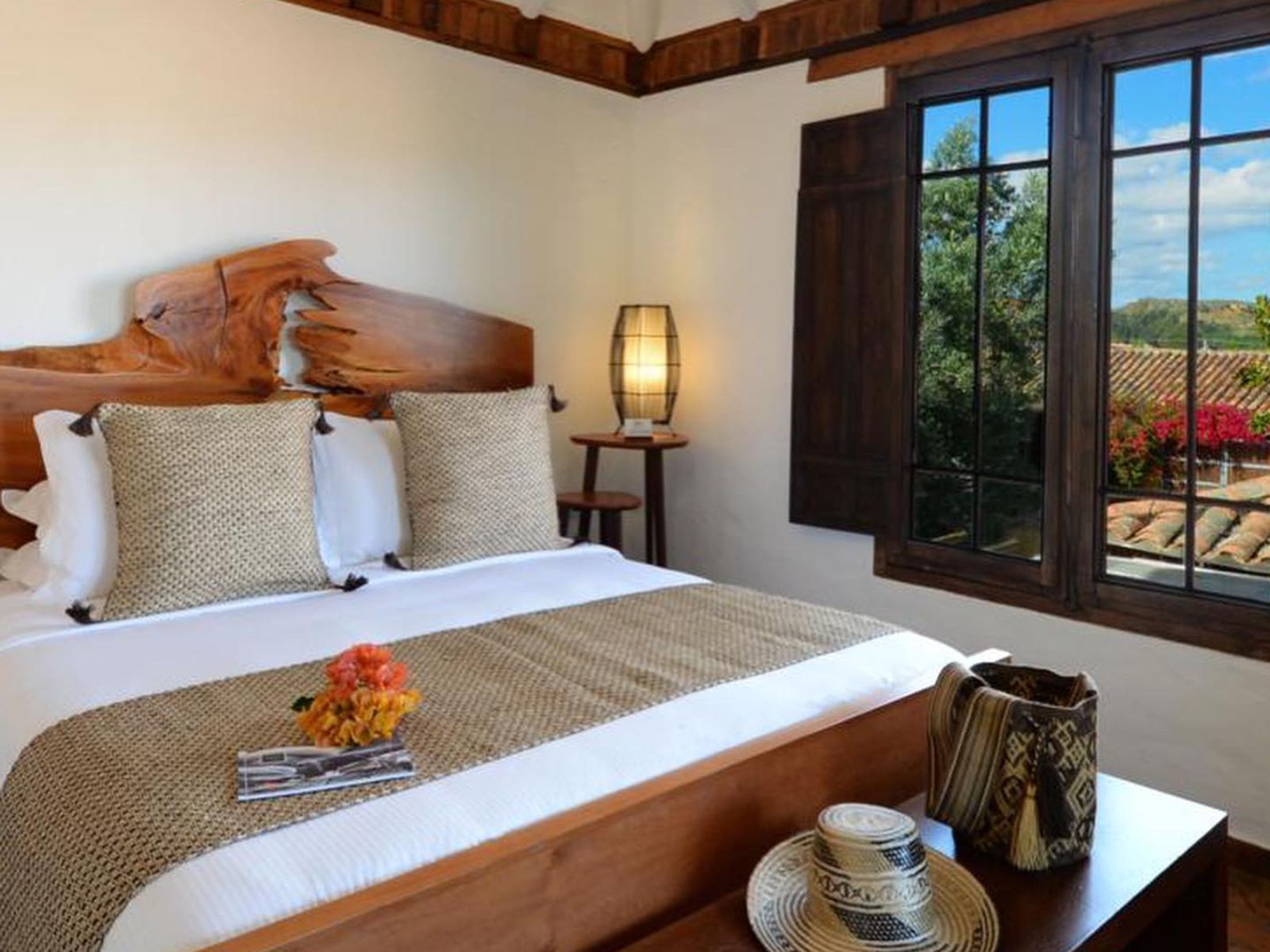 Rondreis Colombia, Villa de Leyva, Casa Terra - tweepersoonskamer met raam