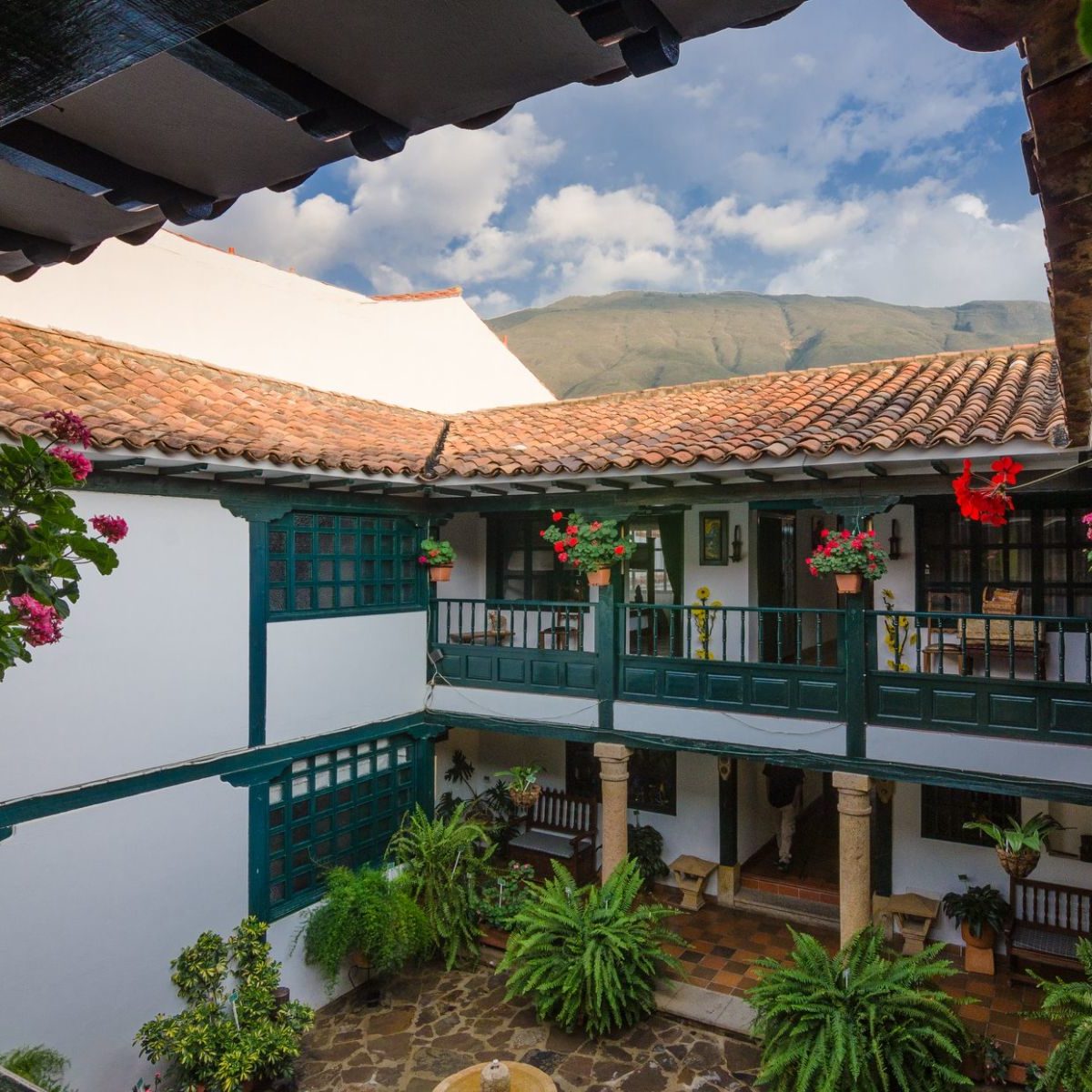 Rondreis Colombia, Villa de Leyva, Hotel Antonio Nariño - binnenkant accommodatie