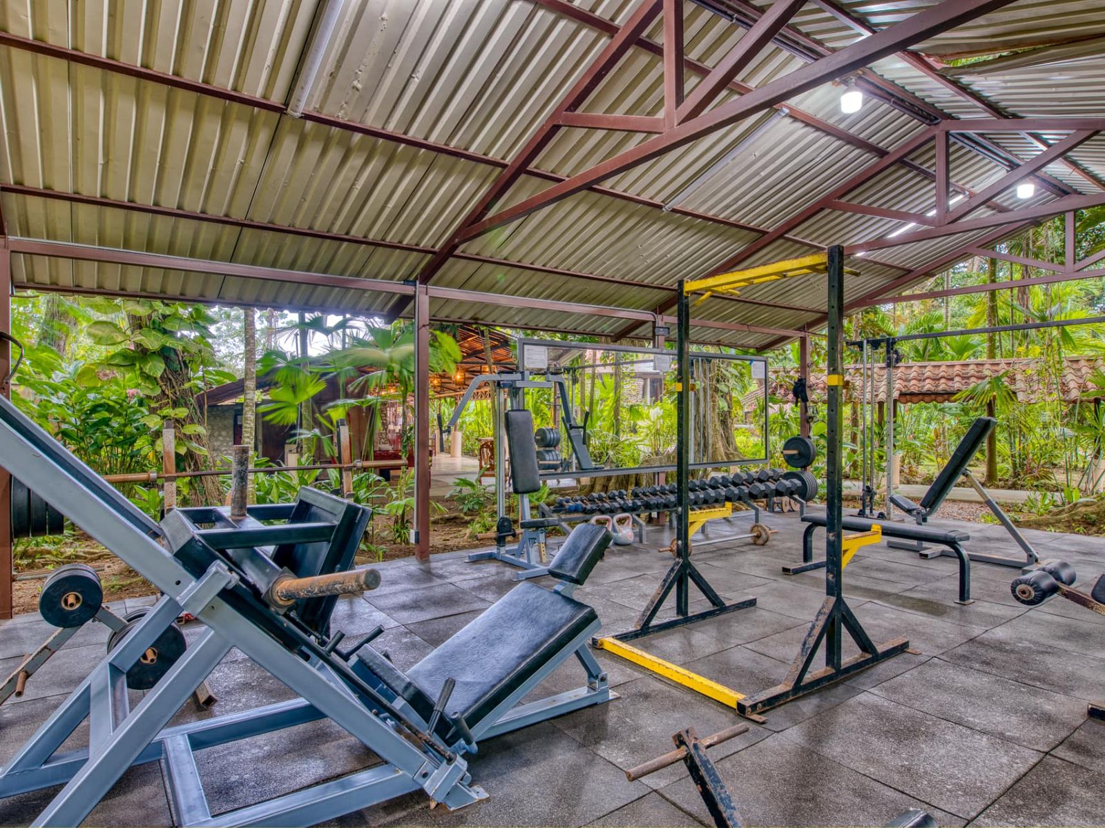Rondreis Costa Rica, Cahuita, Atlantida Lodge, fitnessruimte