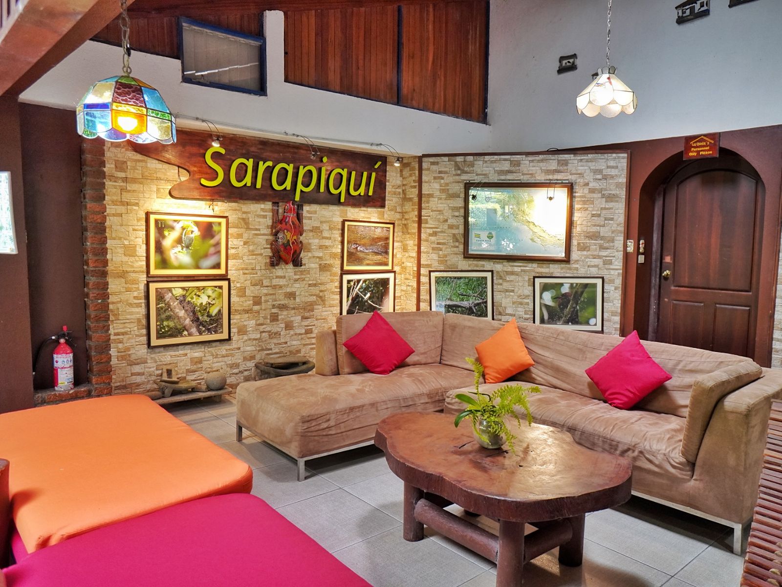 Rondreis Costa Rica, Puerto Viejo de Sarapiqui, La Quinta Sarapiqui Lodge, lounge
